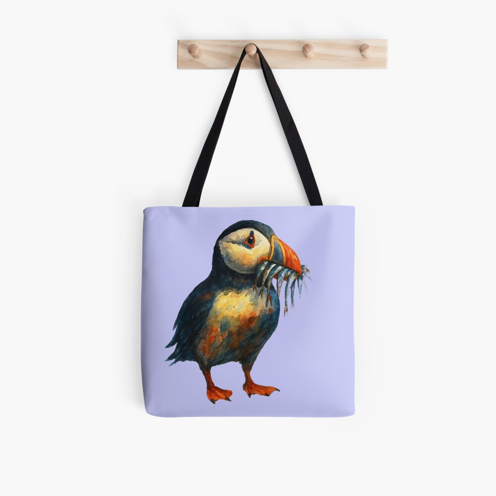 Puffin Canvas Tote Bag - Deas Creations