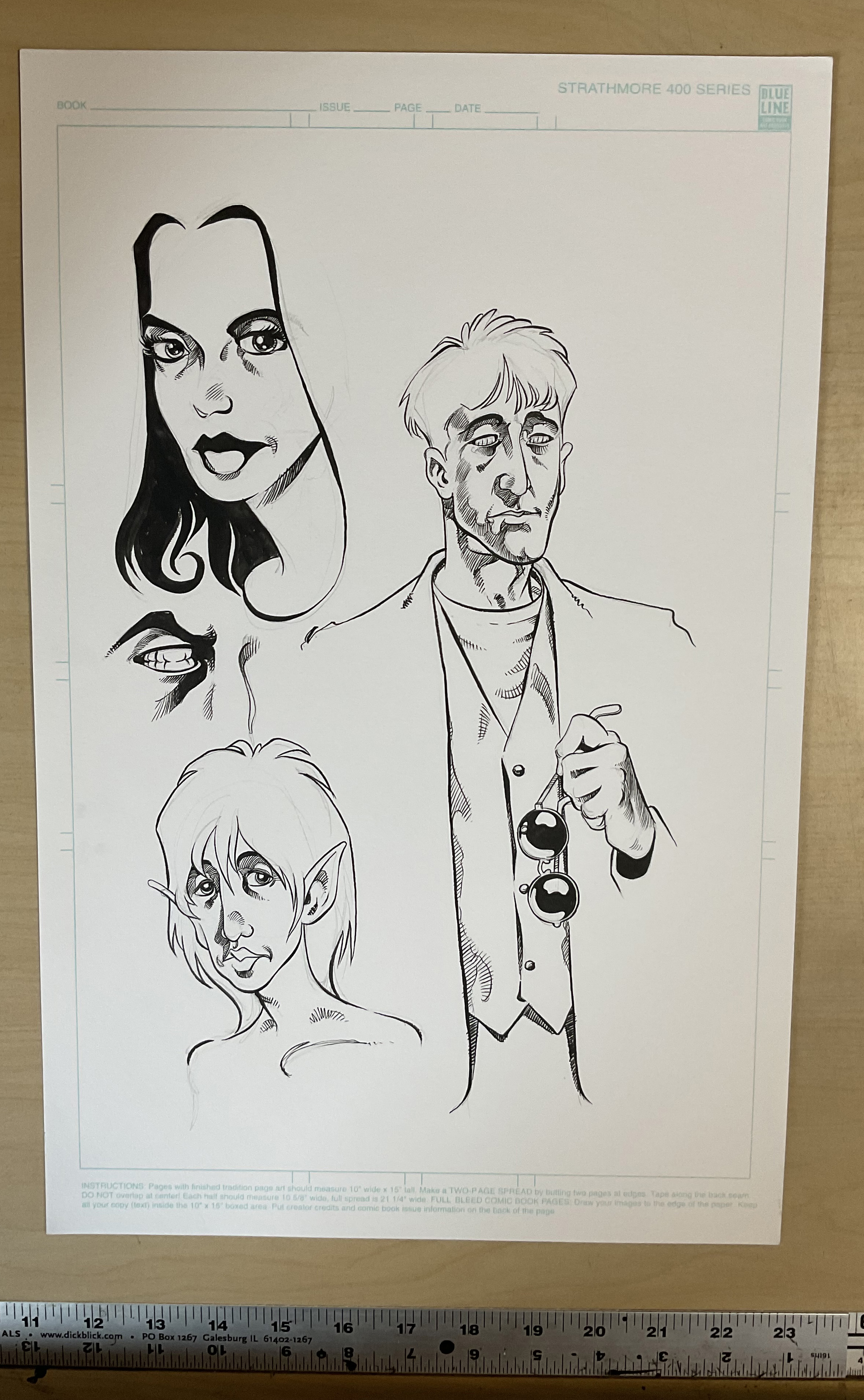 The Corinthian: Pitch Character Drawings