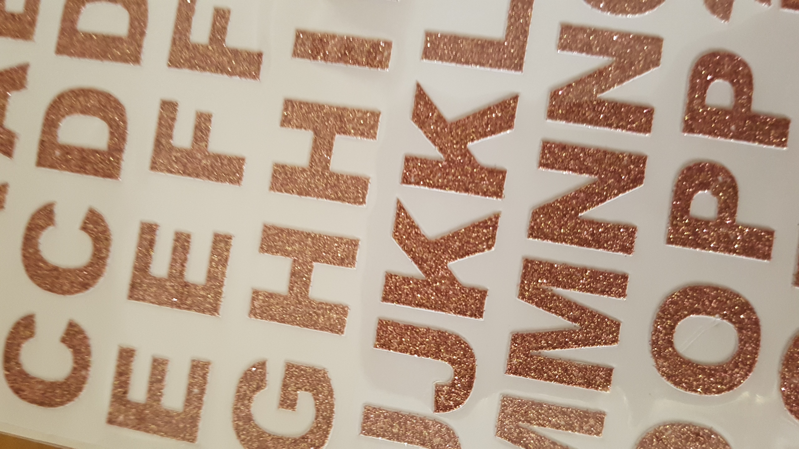 Bulk Glitter Alphabet & Numbers Sticker Sheets