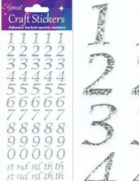 Bulk Glitter Alphabet & Numbers Sticker Sheets