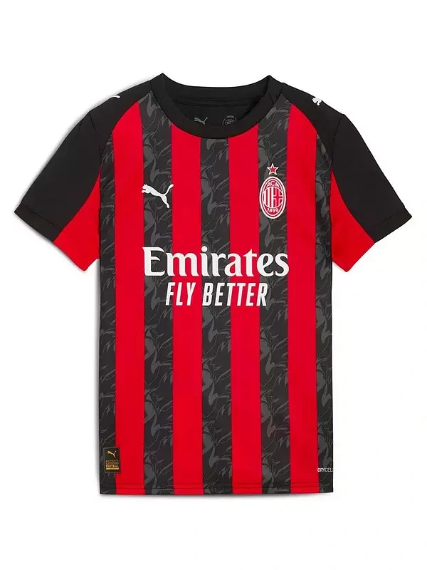 AC Milan Home Replica Personalised Adult Shirt or Kids kit