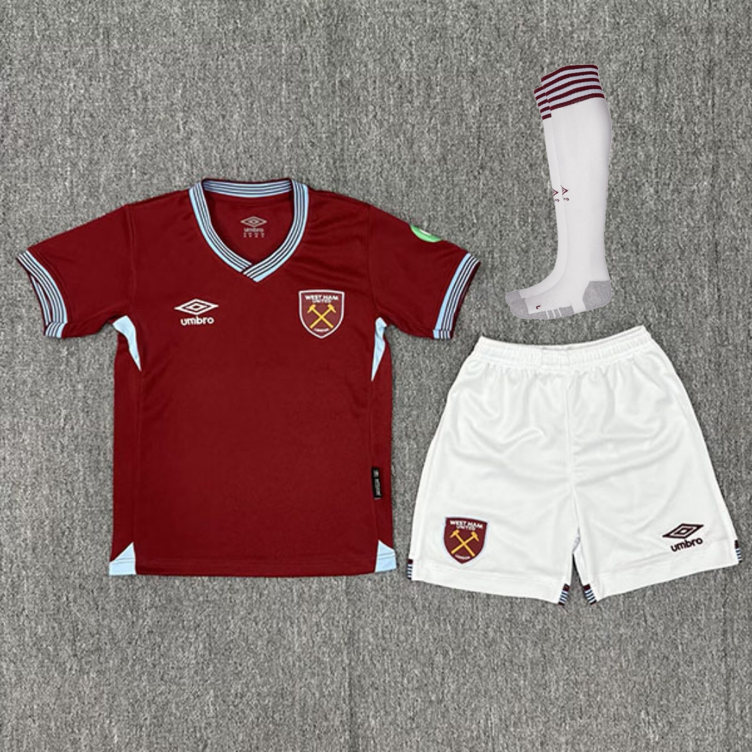 West Ham United Home Replica personalised Adult Shirt or Kids kit