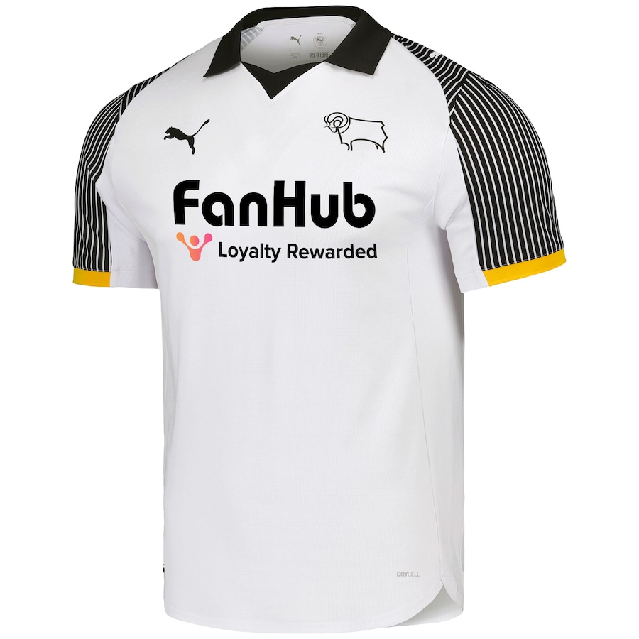 Derby County Home Replica Personalised Adult Shirt or Kids kit
