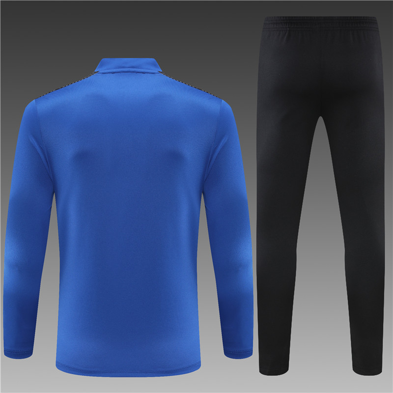 Manchester United Blue/Yellow Half Zip Jacket Tracksuit