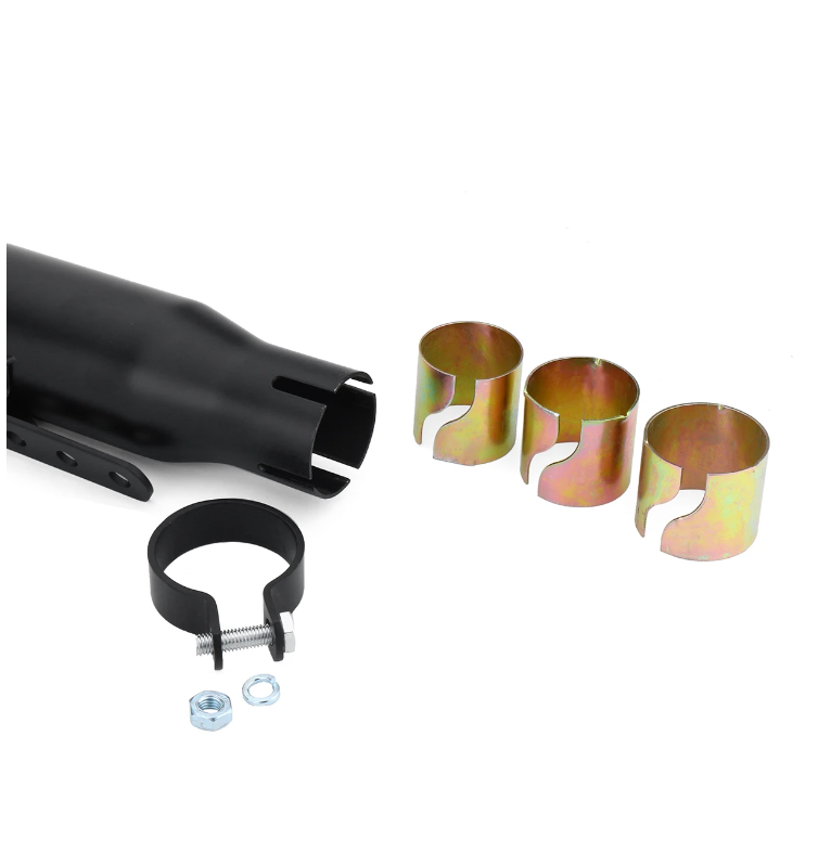 Custom Retro Slash-Cut Exhaust for Honda Yamaha Kawasaki Suzuki