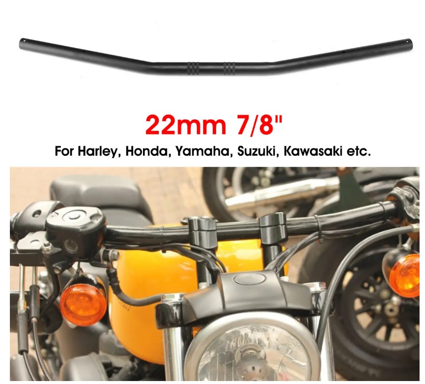 Motorcycle Chrome Drag Straight Handlebars