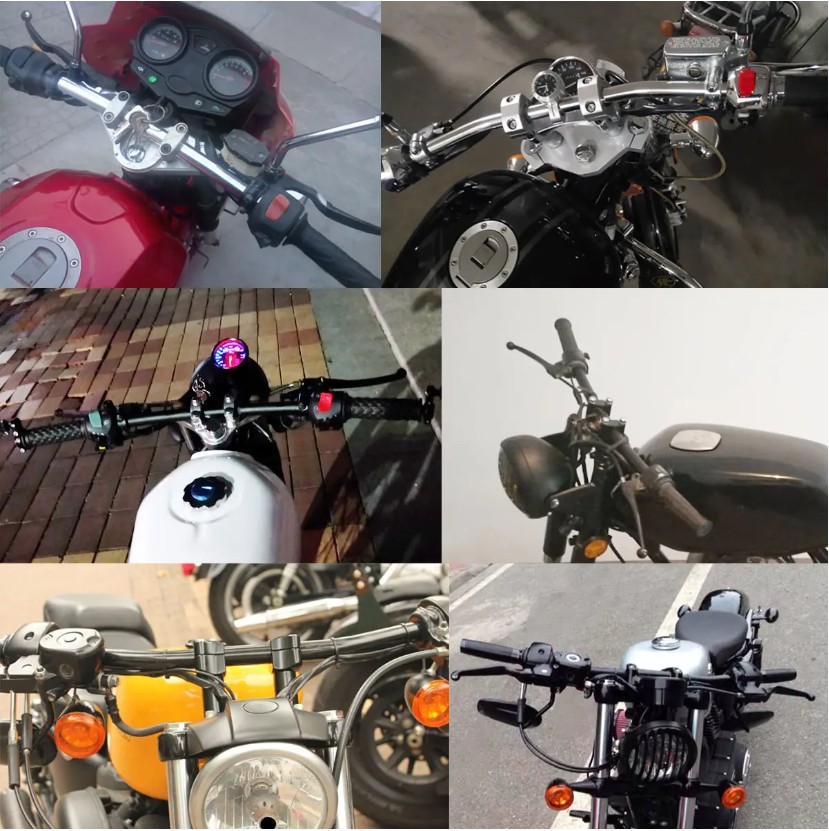 Motorcycle Chrome Drag Straight Handlebars
