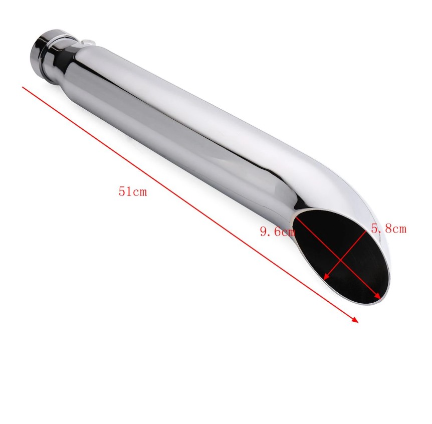 Custom Retro Slash-Cut Exhaust for Honda Yamaha Kawasaki Suzuki UK STOCK