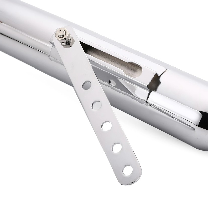 Custom Retro Slash-Cut Exhaust for Honda Yamaha Kawasaki Suzuki UK STOCK