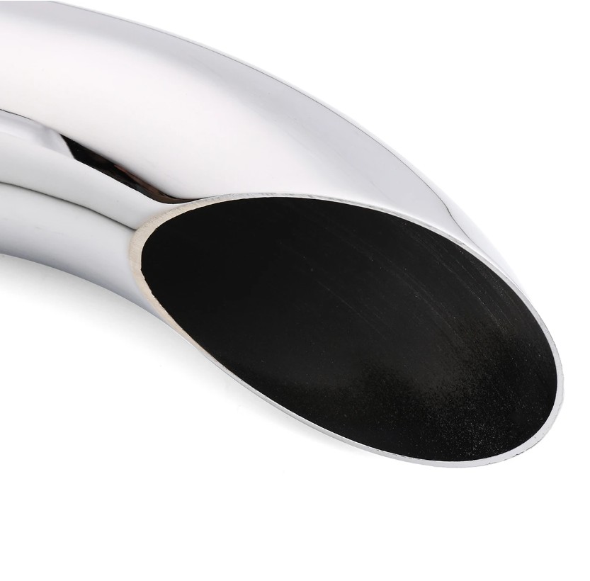 Custom Retro Slash-Cut Exhaust for Honda Yamaha Kawasaki Suzuki UK STOCK