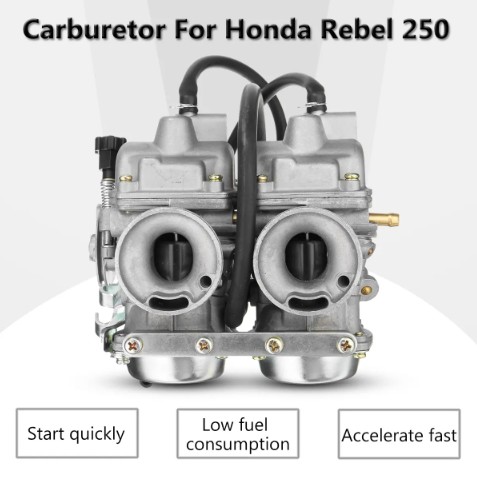 Carburetor Dual Carb Assy Fuel Filter For Honda Rebel CA CMX 250 C CMX250 CA250