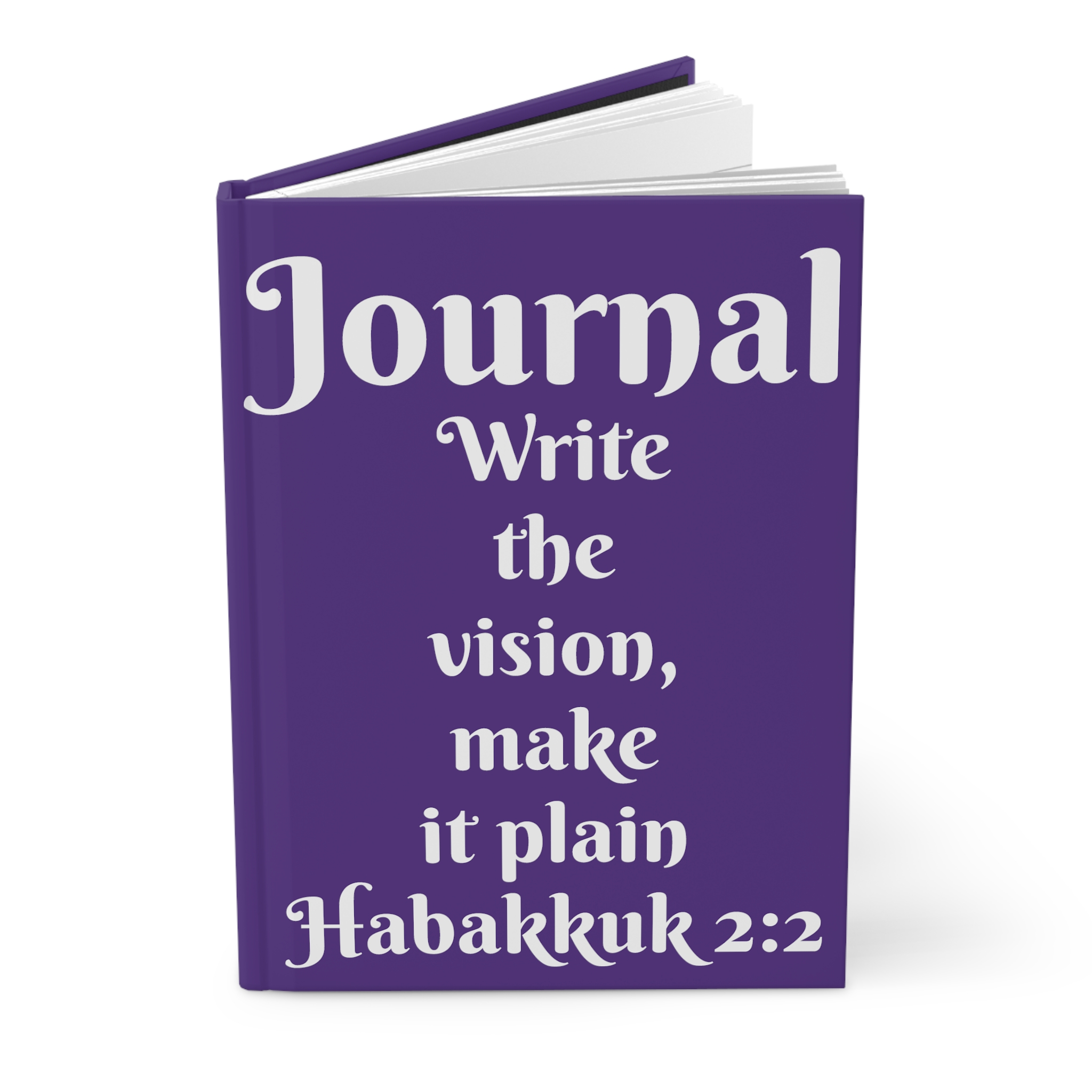 Purple Write the Vision, Hardcover Matte Journal