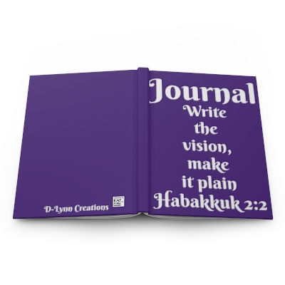 Purple Write the Vision, Hardcover Matte Journal