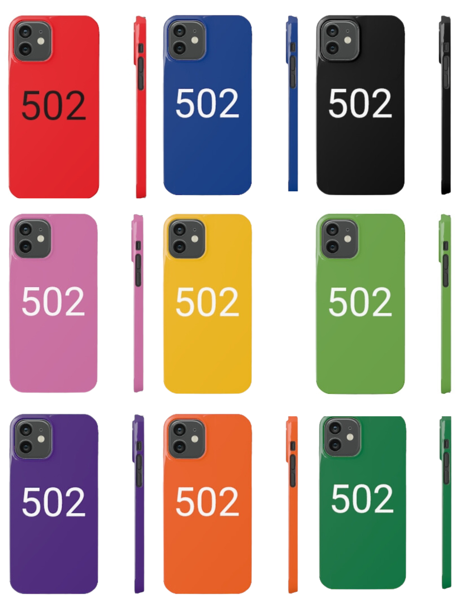 502 Area Code Cell Phone Case Show Your Louisville Pride 12 Vibrant 
