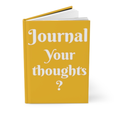 Yellow Your Thoughts (?), Hardcover Matte Journal