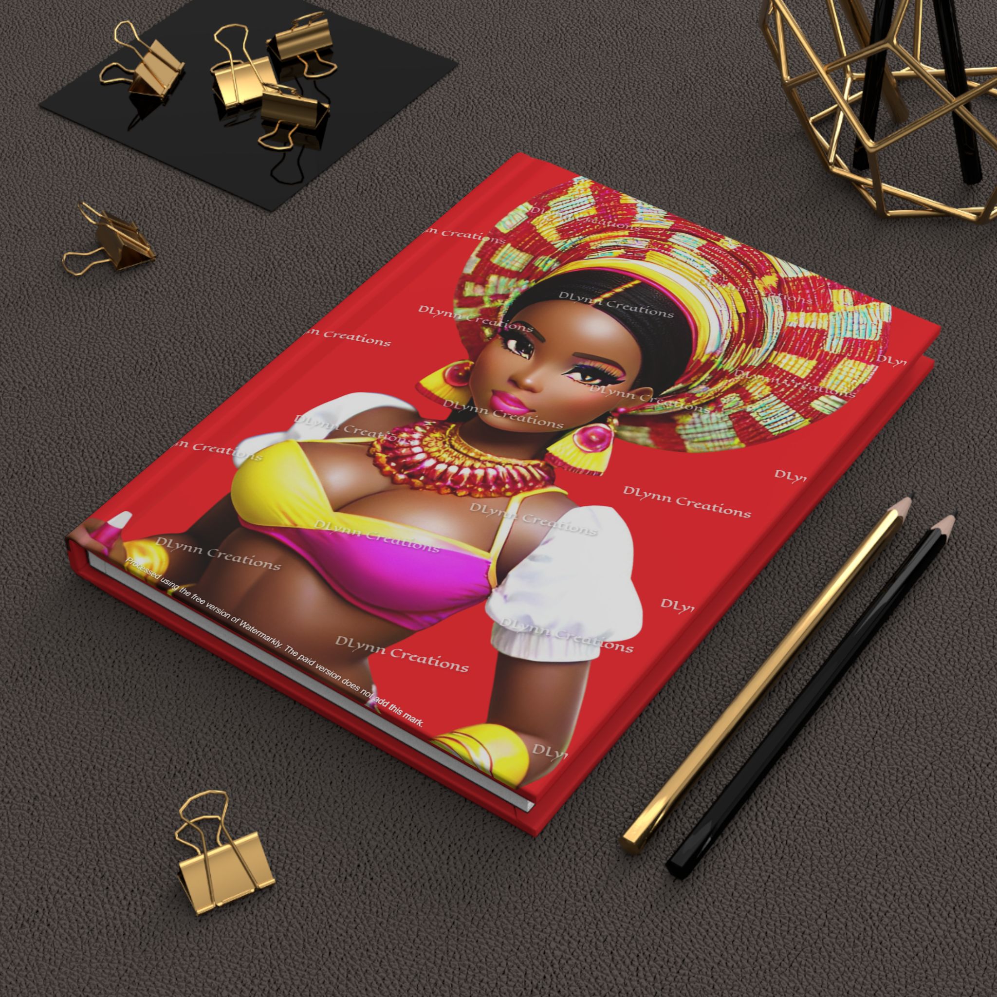 Reann, from the Nubian Collection, Hardcover Matte Journal