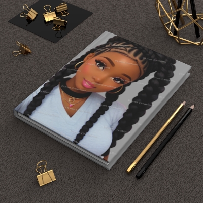 Tia, from the Nubian Collection, Hardcover Matte Journal