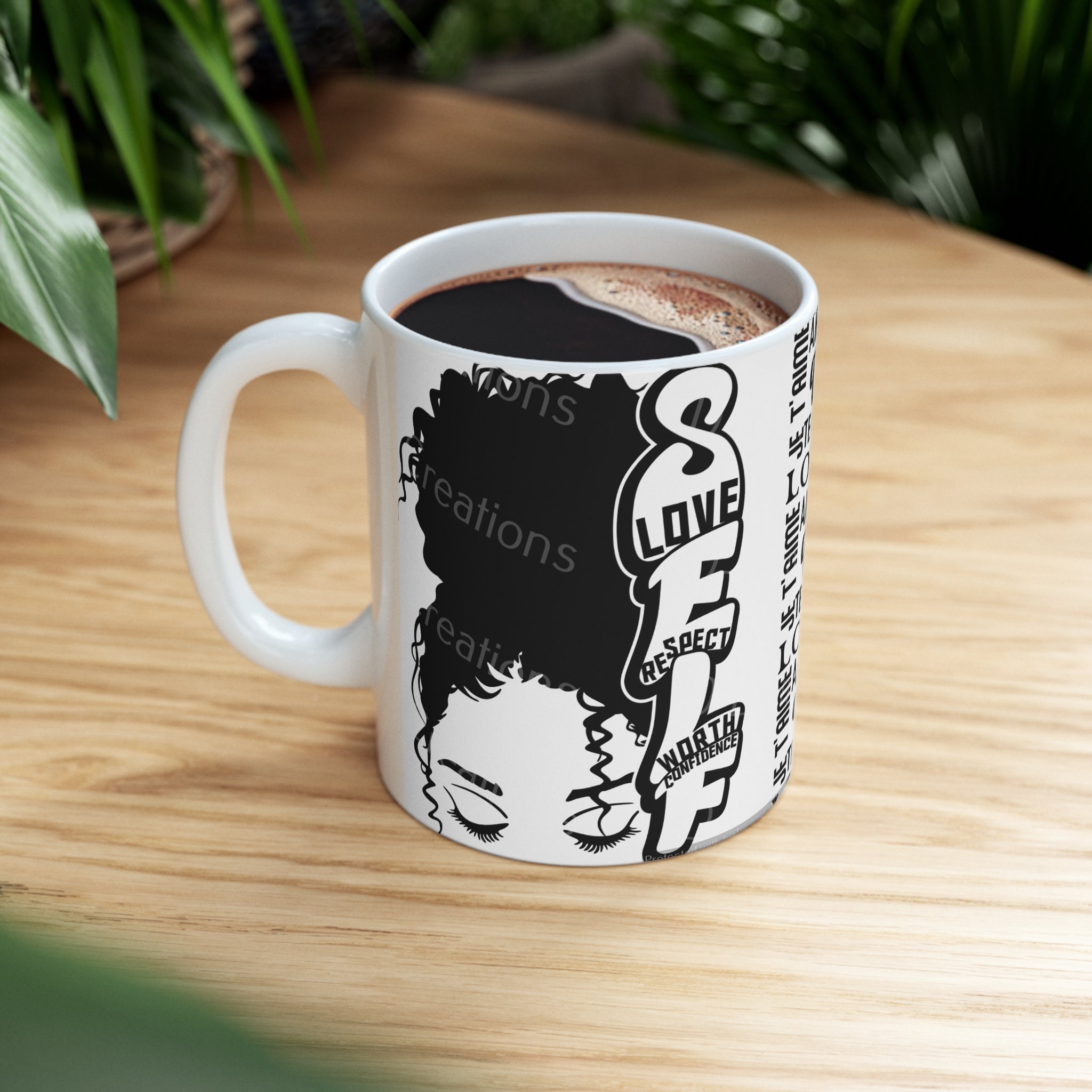Self-Love Ceramic Coffee Mug 11oz (watermark removed when purchased)