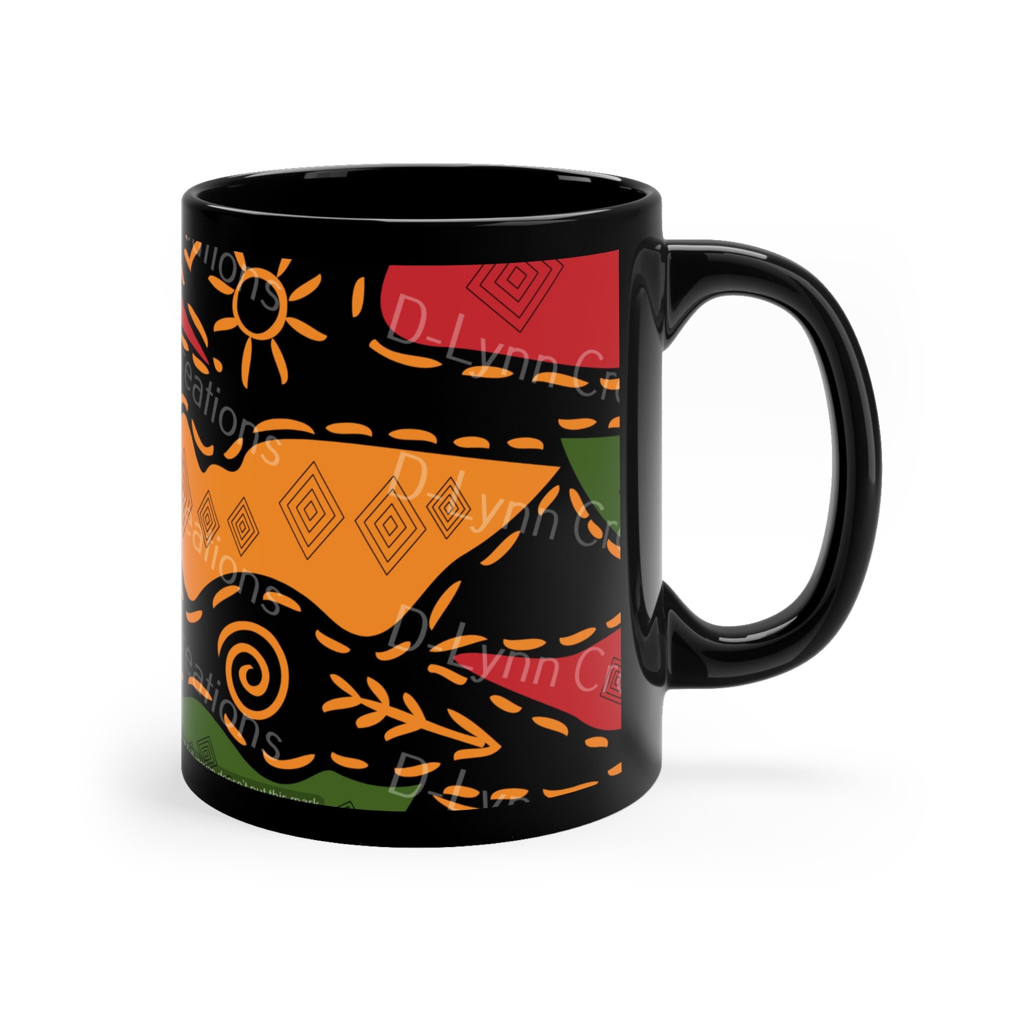 Unbothered 11oz Black Coffee Mug (watermark removed when purchased)