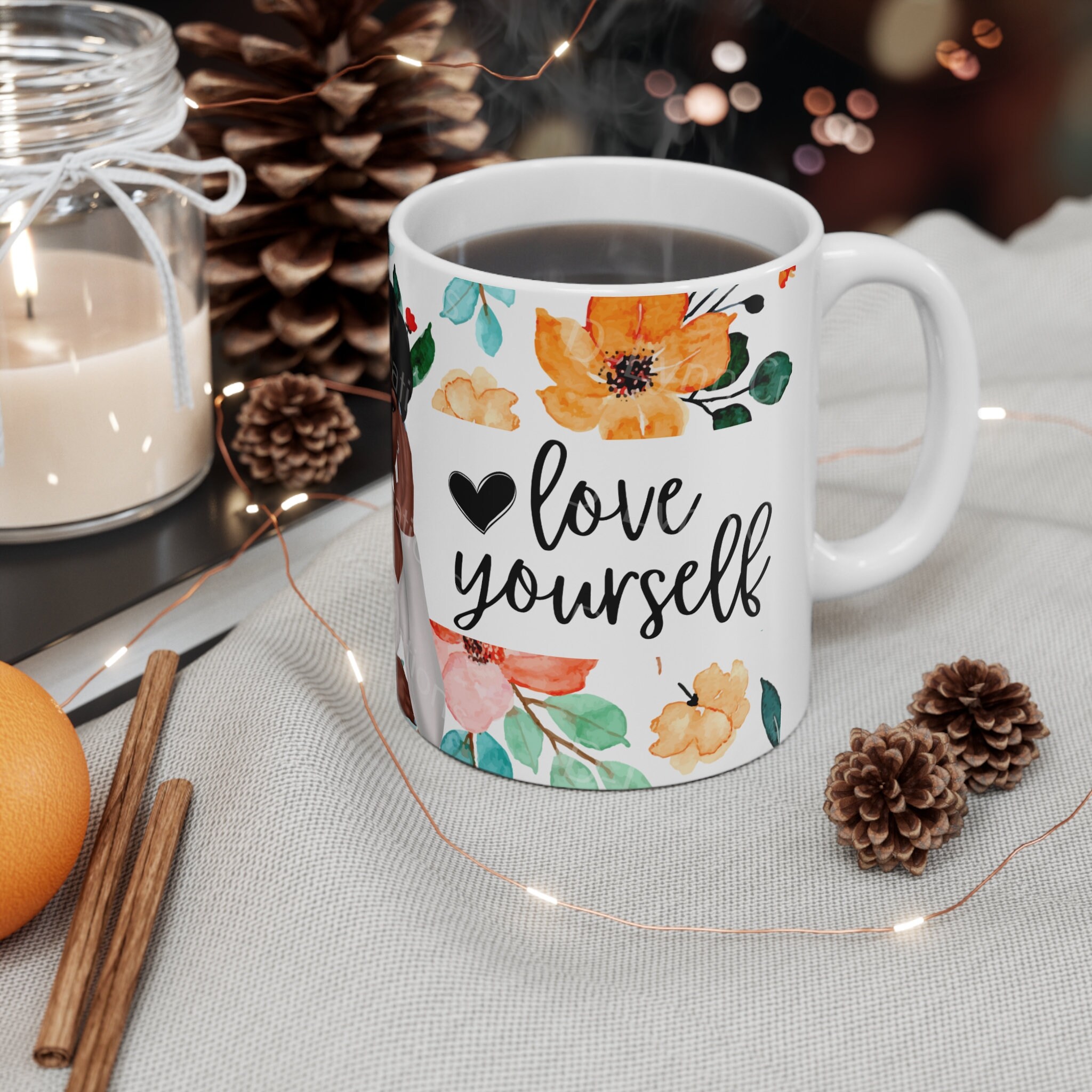 You are Enough 11oz Ceramic Coffee Mug (watermark will be removed when purchased)