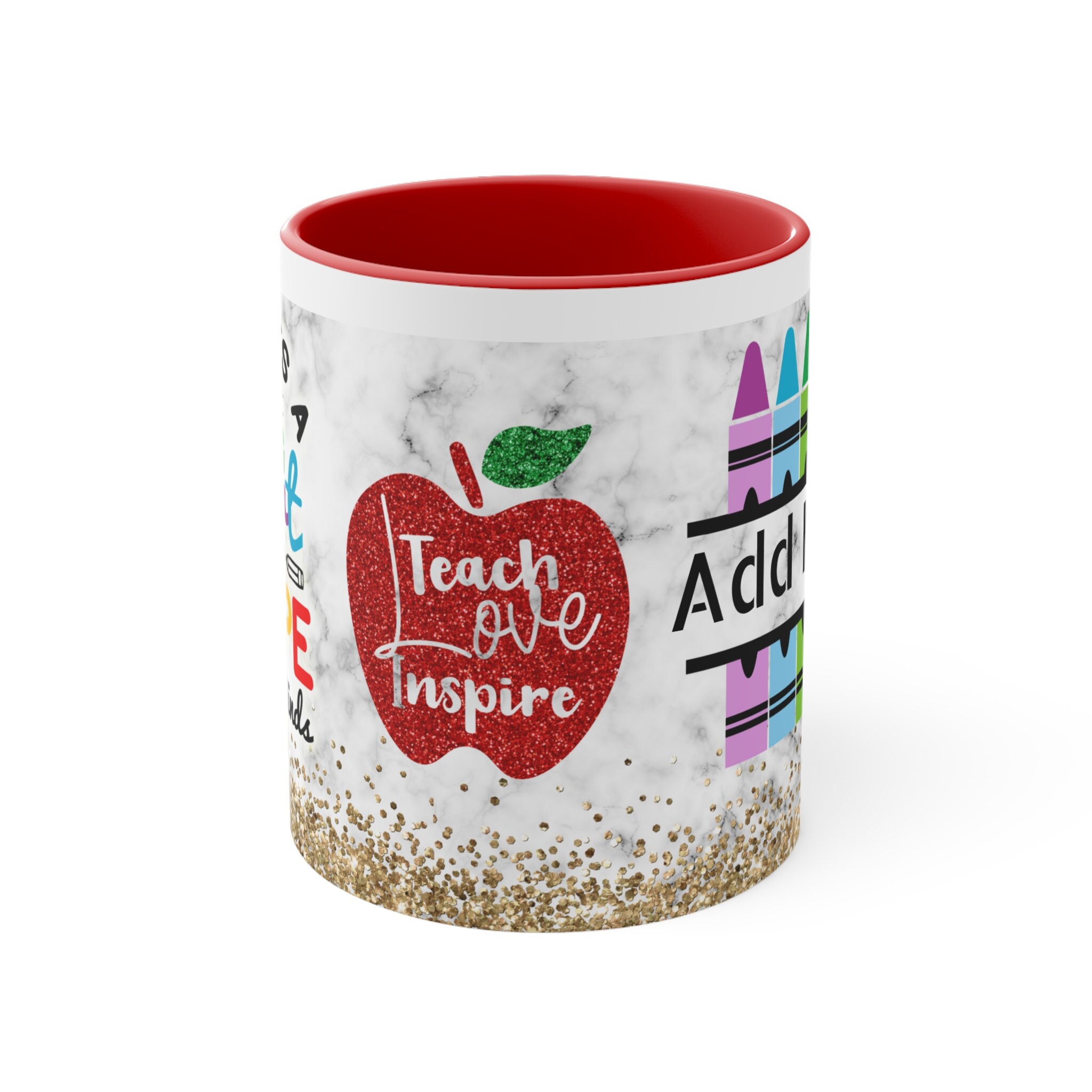 Personalized Teachers Name Coffee Mug, 11oz