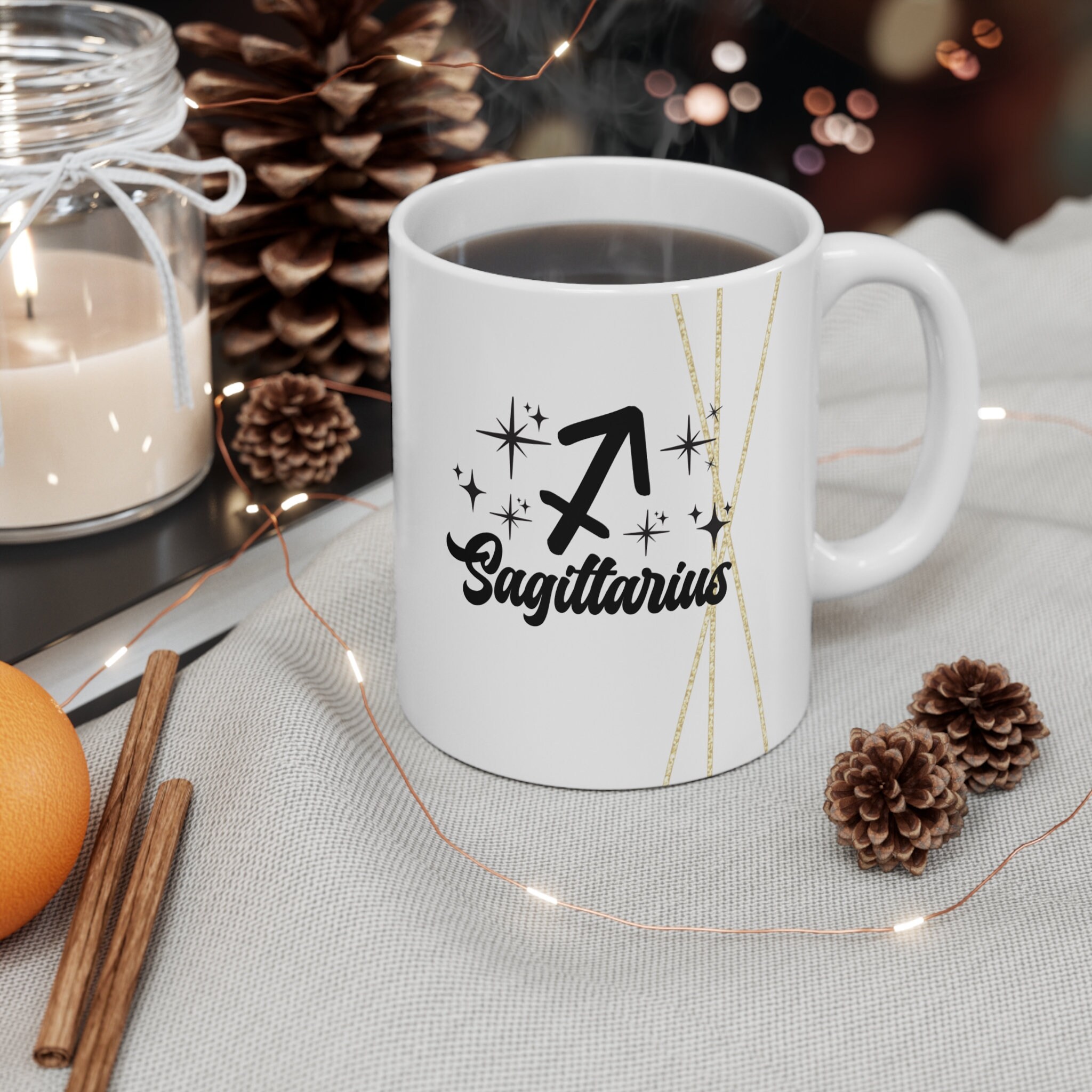 Sagittarius 11oz White Ceramic Coffee Mug