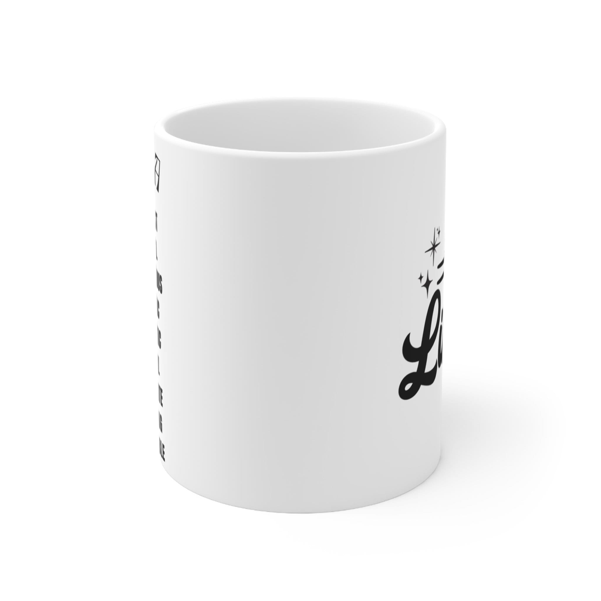 Libra 11oz White Ceramic Coffee Mug