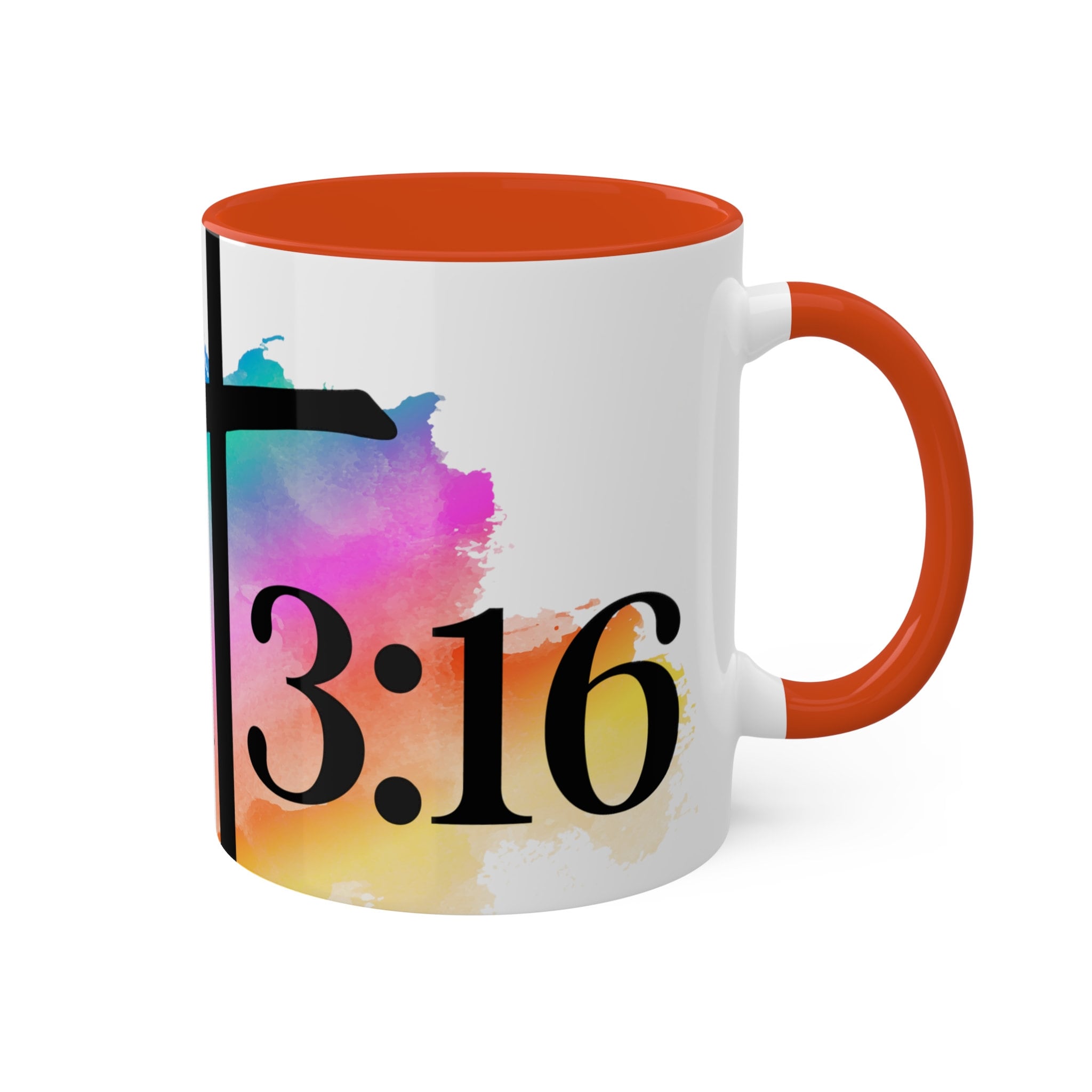 John 3:16, 11oz Colorful Ceramic Coffee Mug