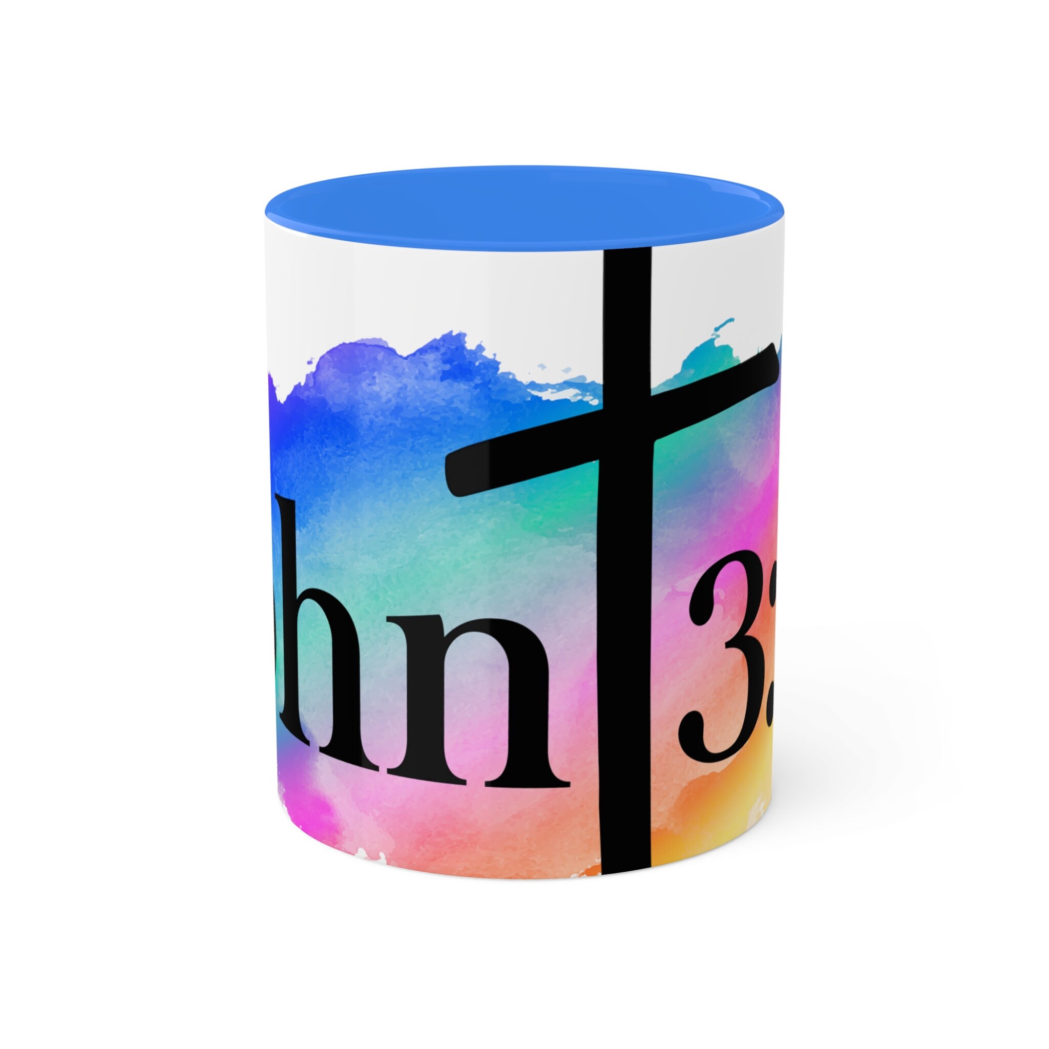 John 3:16, 11oz Colorful Ceramic Coffee Mug