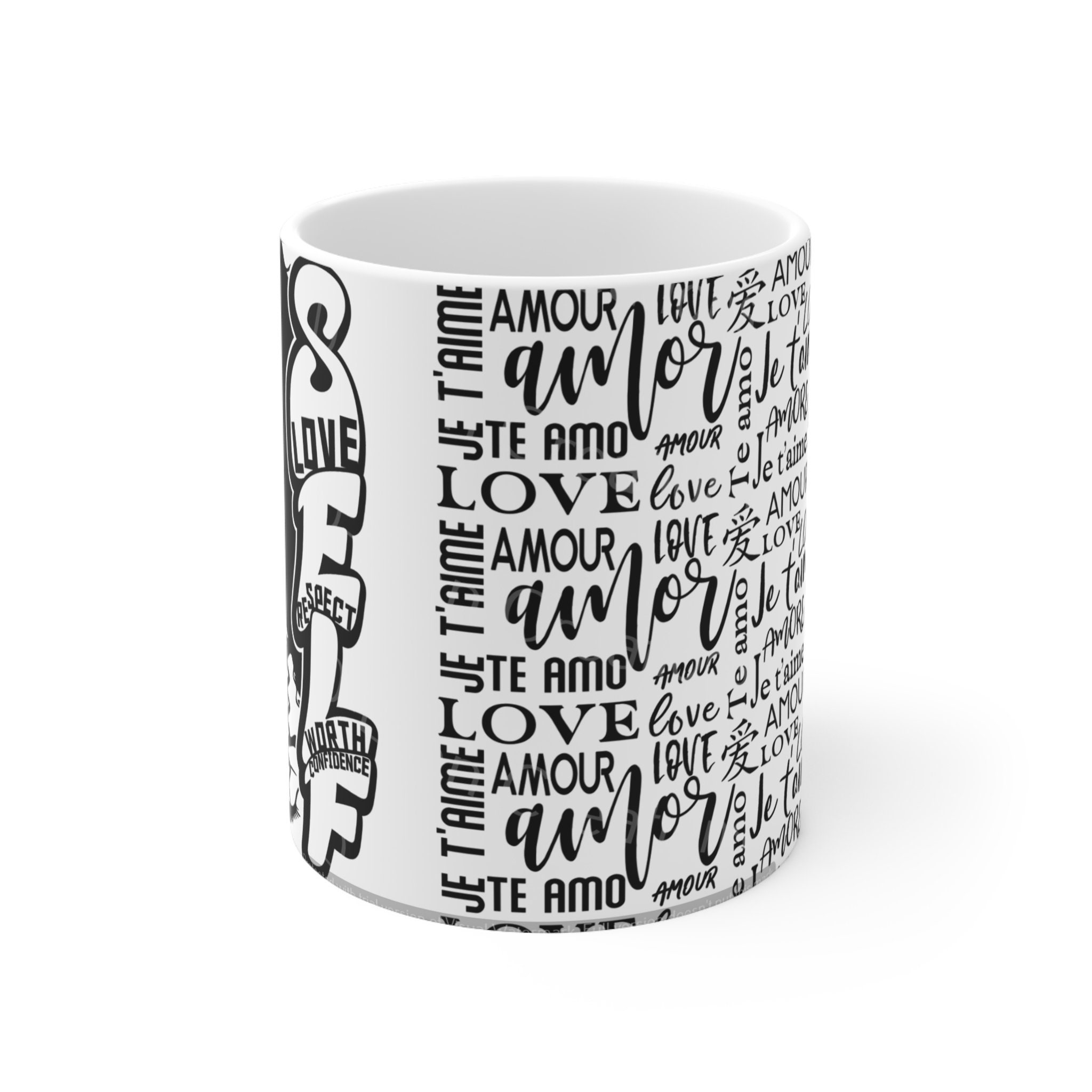 Self-Love Ceramic Coffee Mug 11oz (watermark removed when purchased)