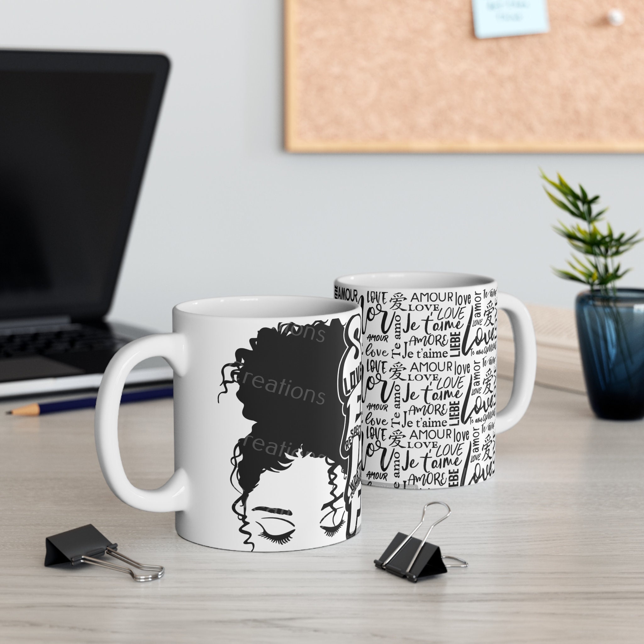 Self-Love Ceramic Coffee Mug 11oz (watermark removed when purchased)