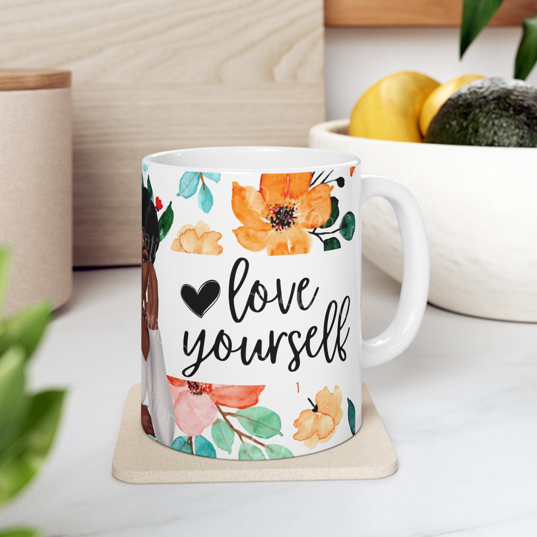 You are Enough 11oz Ceramic Coffee Mug (watermark will be removed when purchased)