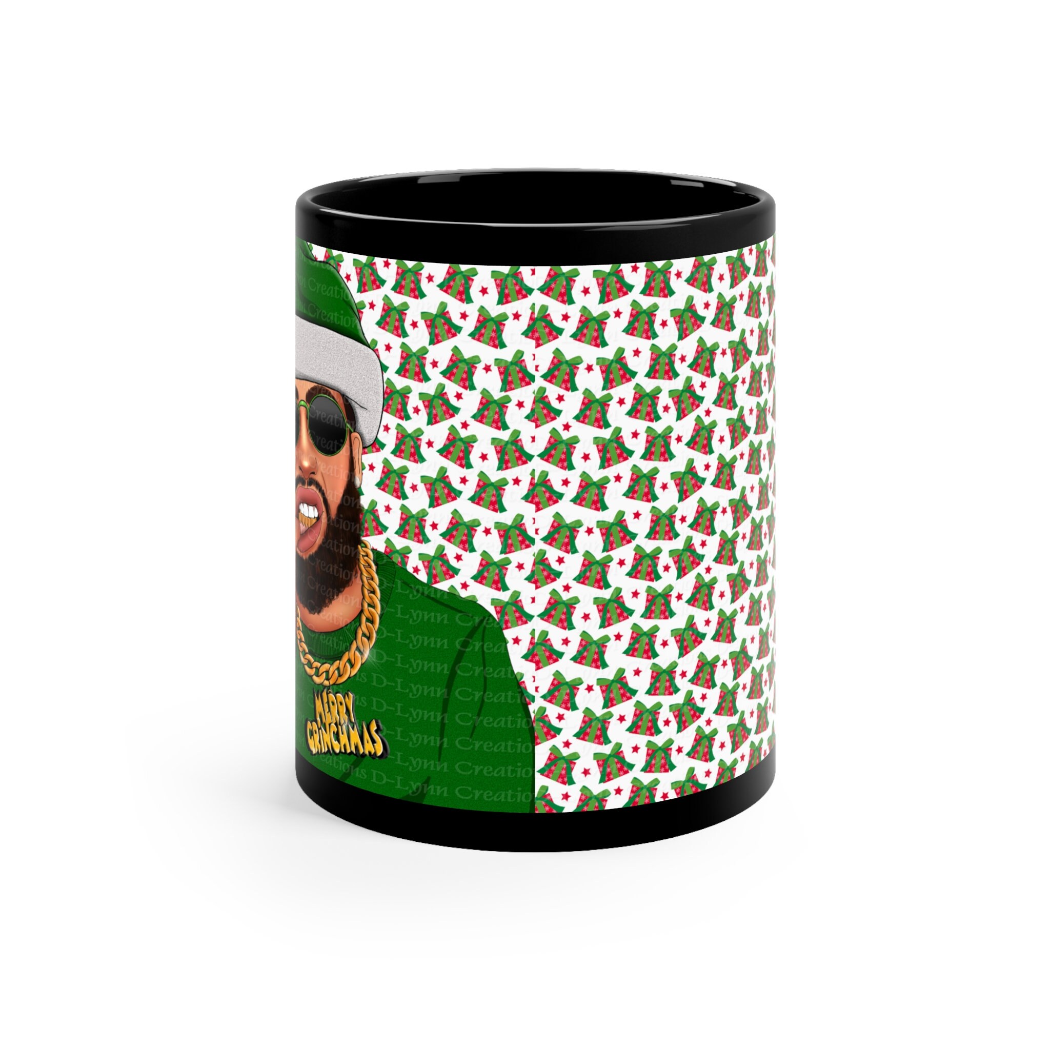 Merry Grinchmas 11oz Black Ceramic Coffee Mug (watermarks removed once purchased)