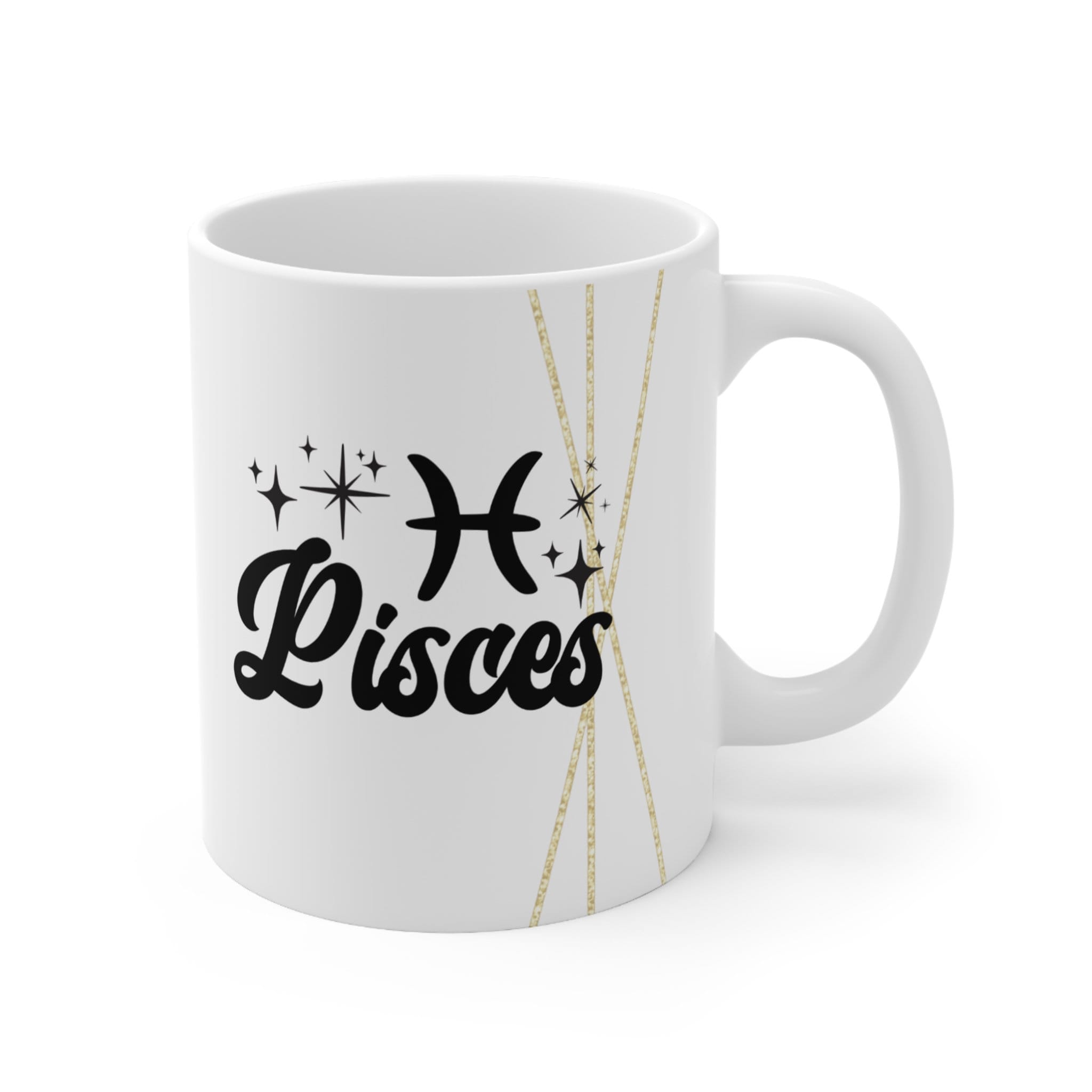 Pisces 11oz White Ceramic Coffee Mug
