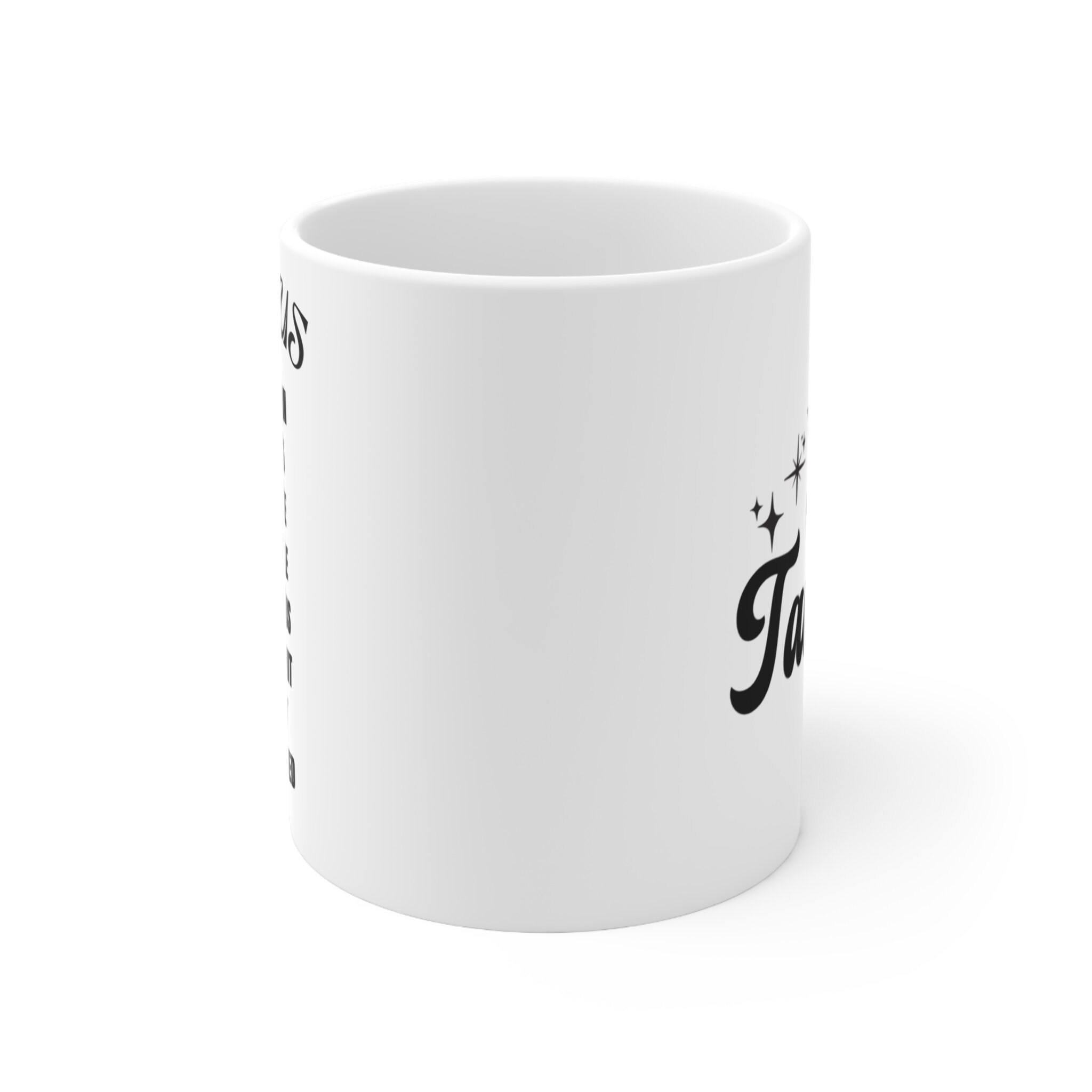Taurus 11oz White Ceramic Coffee Mug