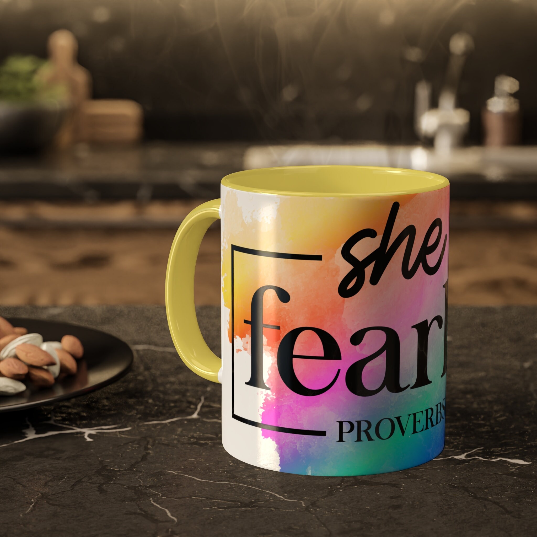 She is Fearless 11oz Colorful Ceramic Coffee Mugs