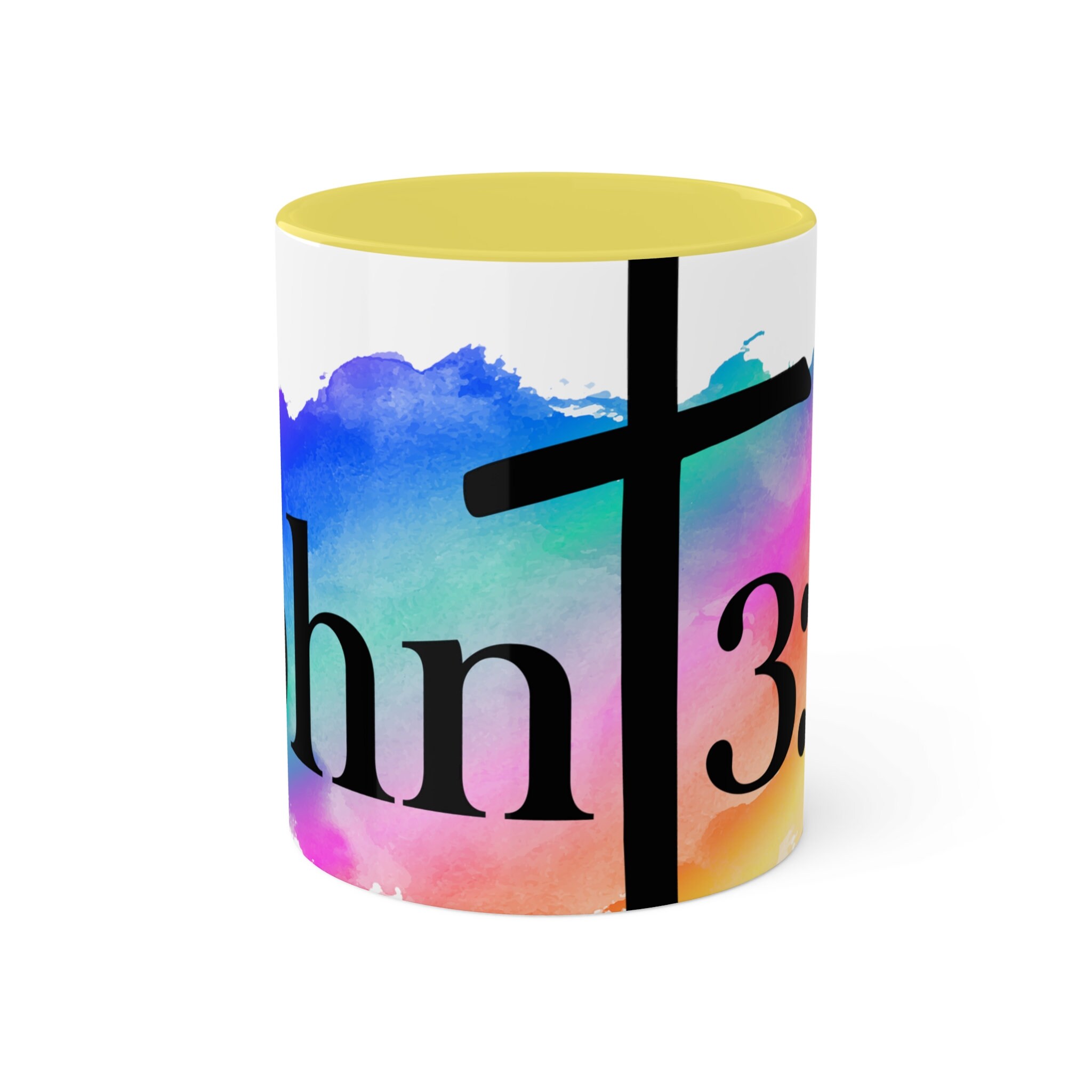 John 3:16, 11oz Colorful Ceramic Coffee Mug