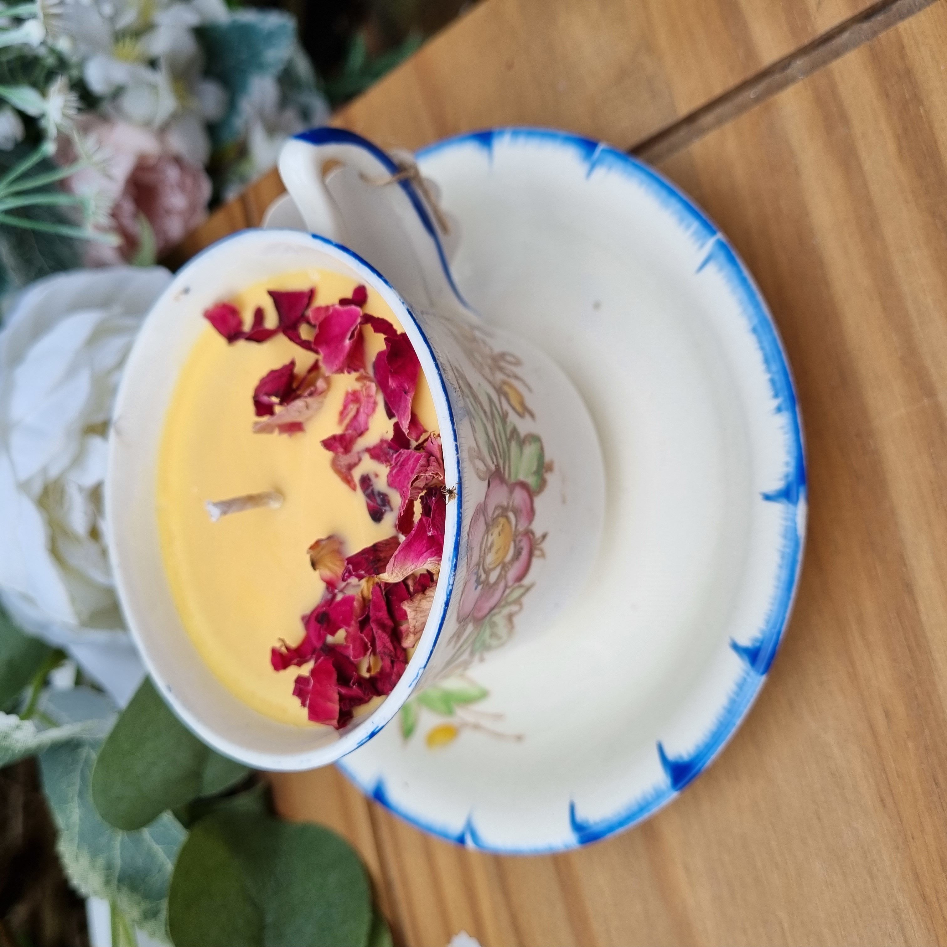 Sweet Orange Teacup & Saucer Candle