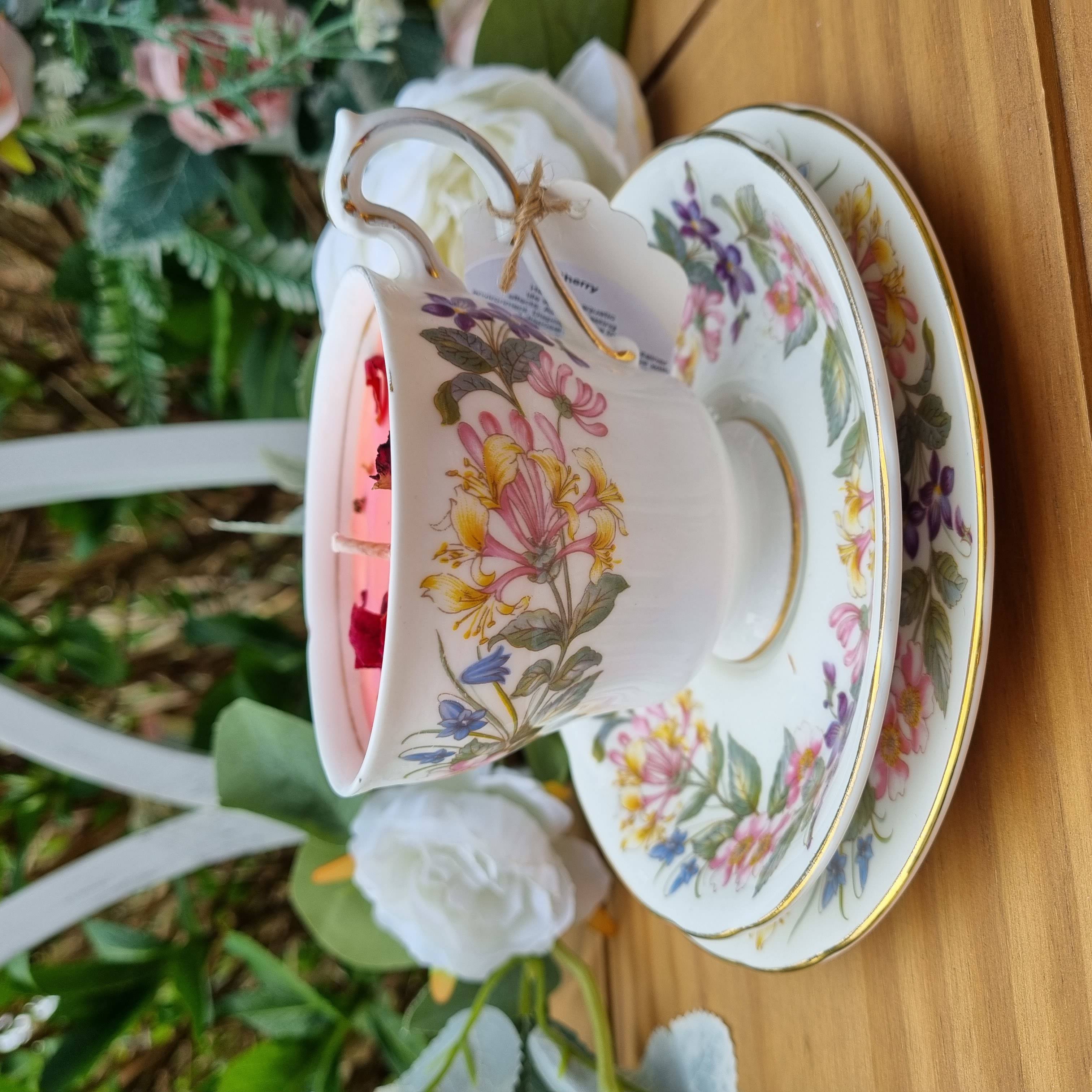 Cherry Teacup & Saucer Candle