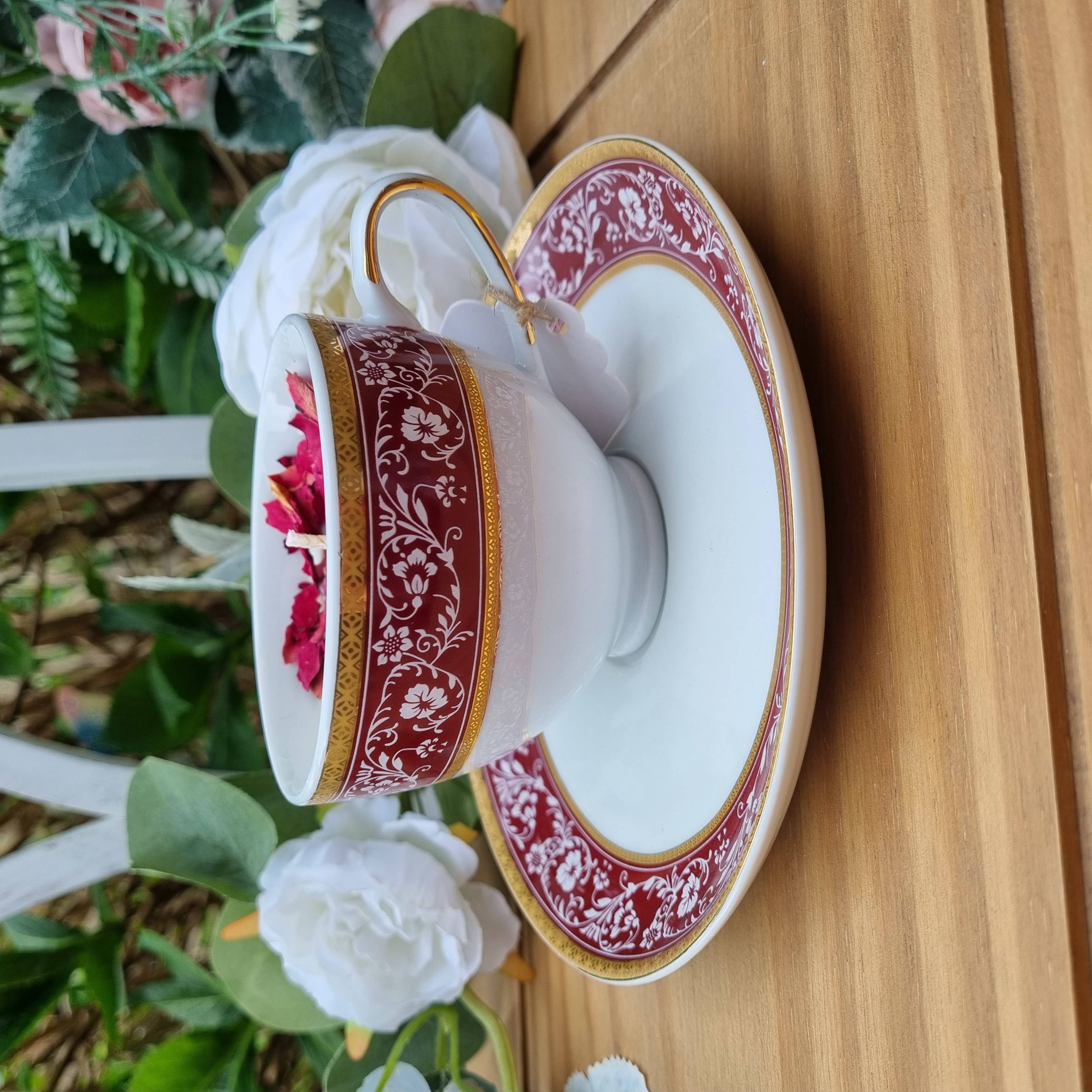 Toasted Marshmellow Teacup & Saucer Candle