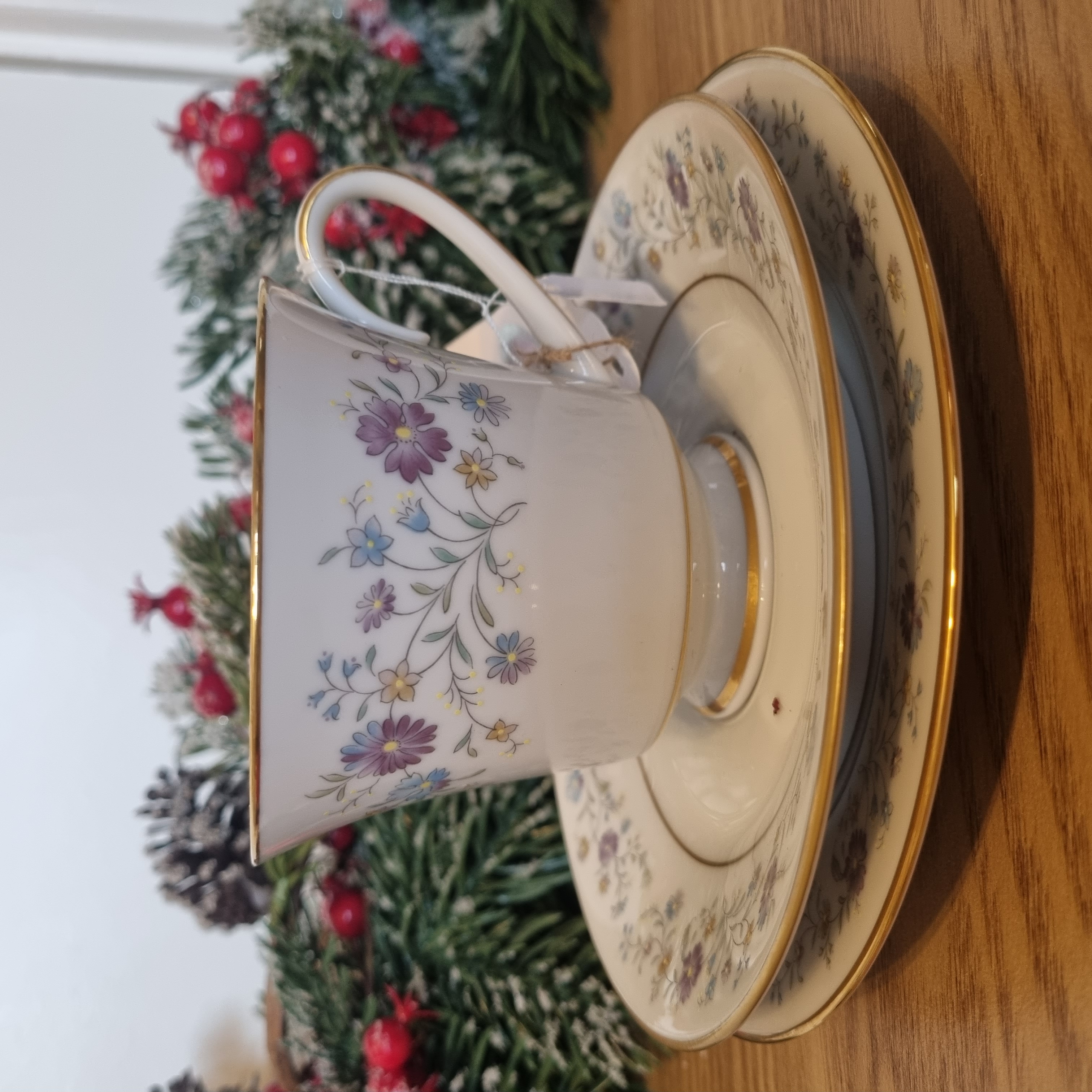 Apricot & Rose Teacup & Saucer Candle