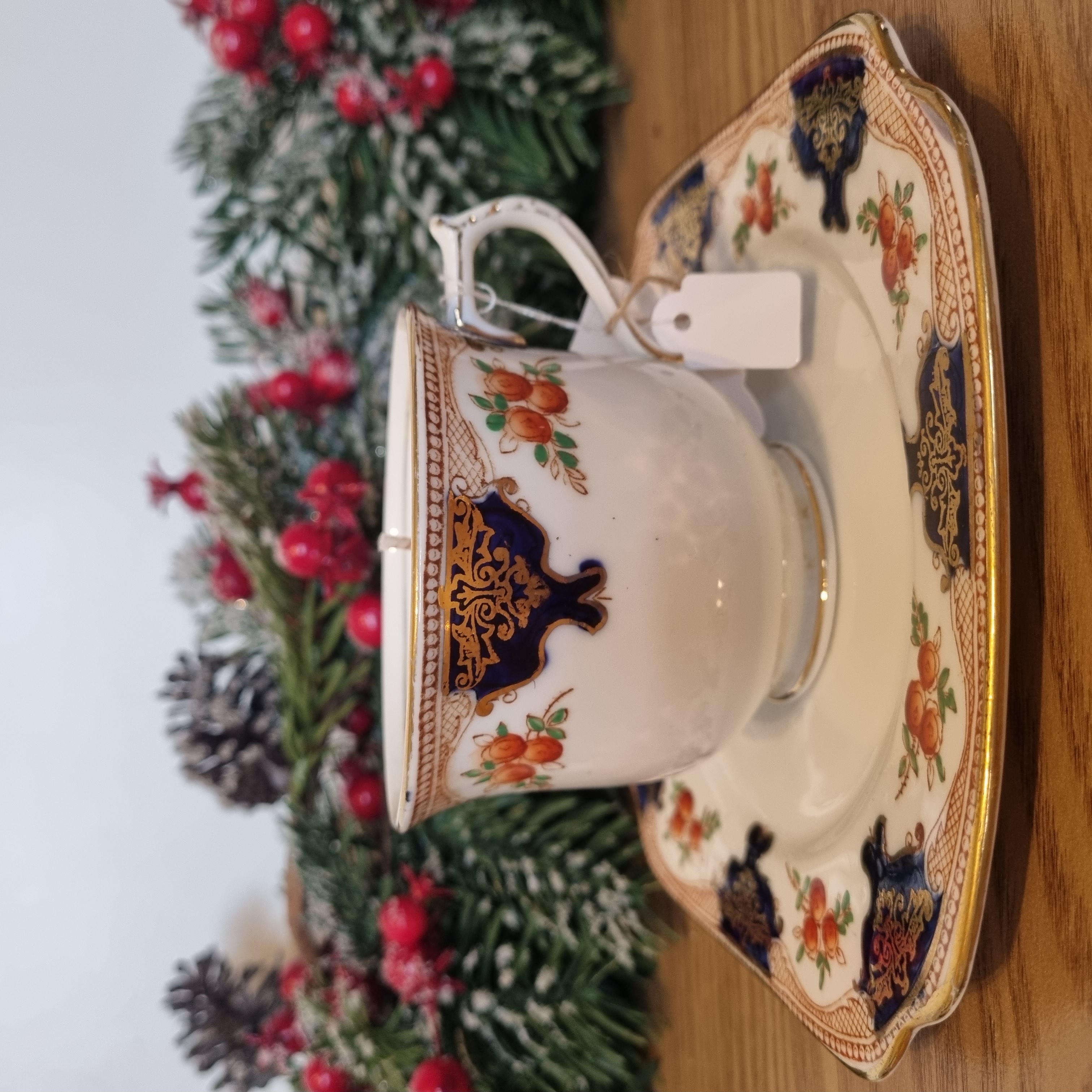 Christmas Cookie Teacup & Saucer Candle