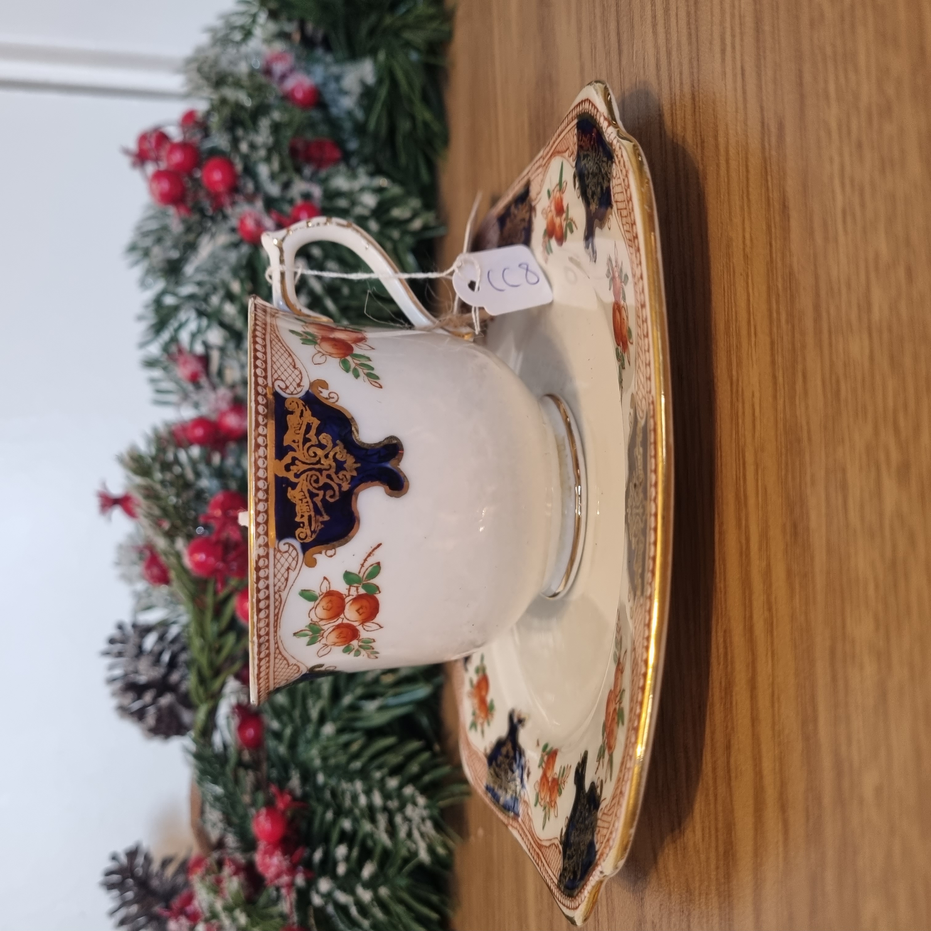 Christmas Cookie Teacup & Saucer Candle