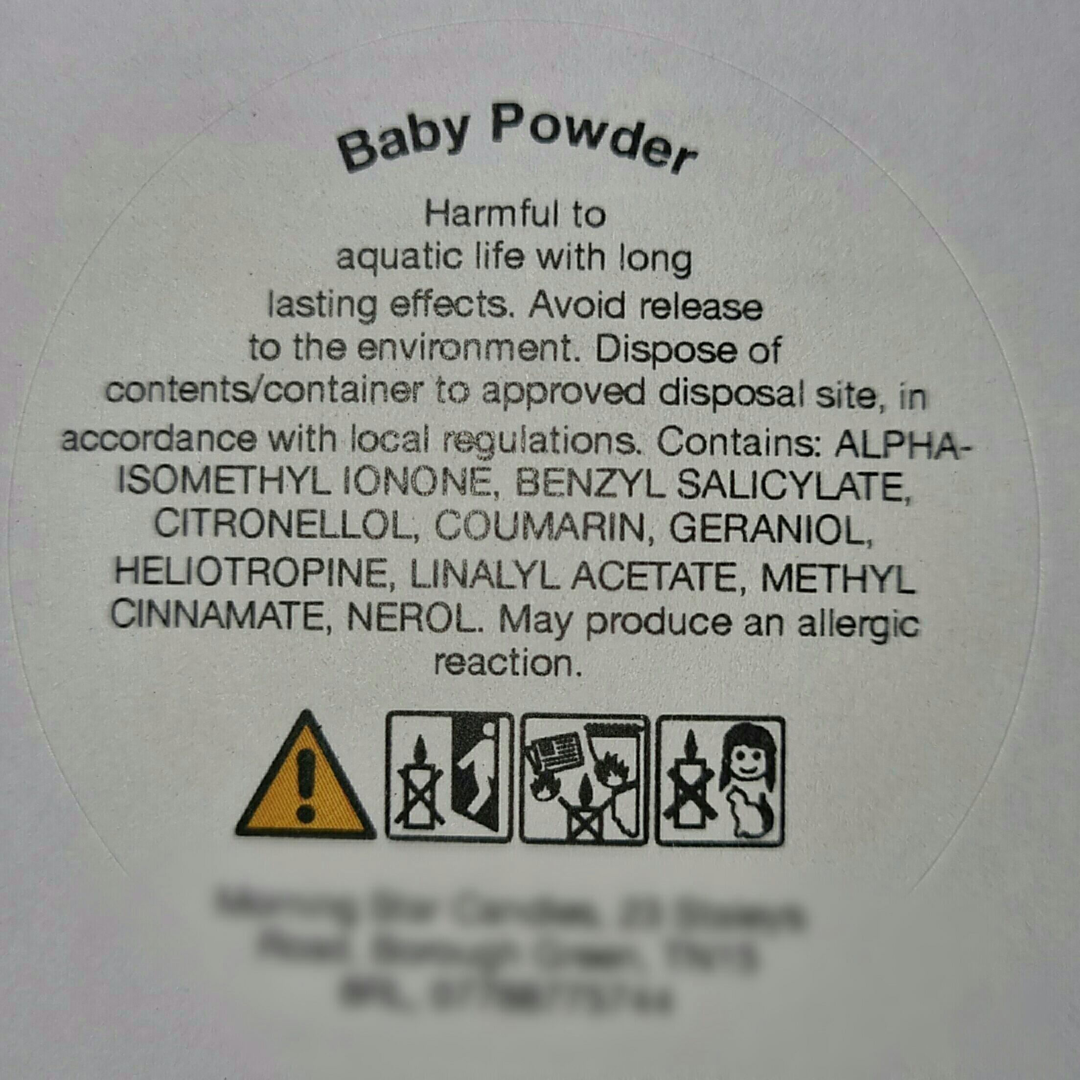 Baby Powder Teacup & Saucer Candle