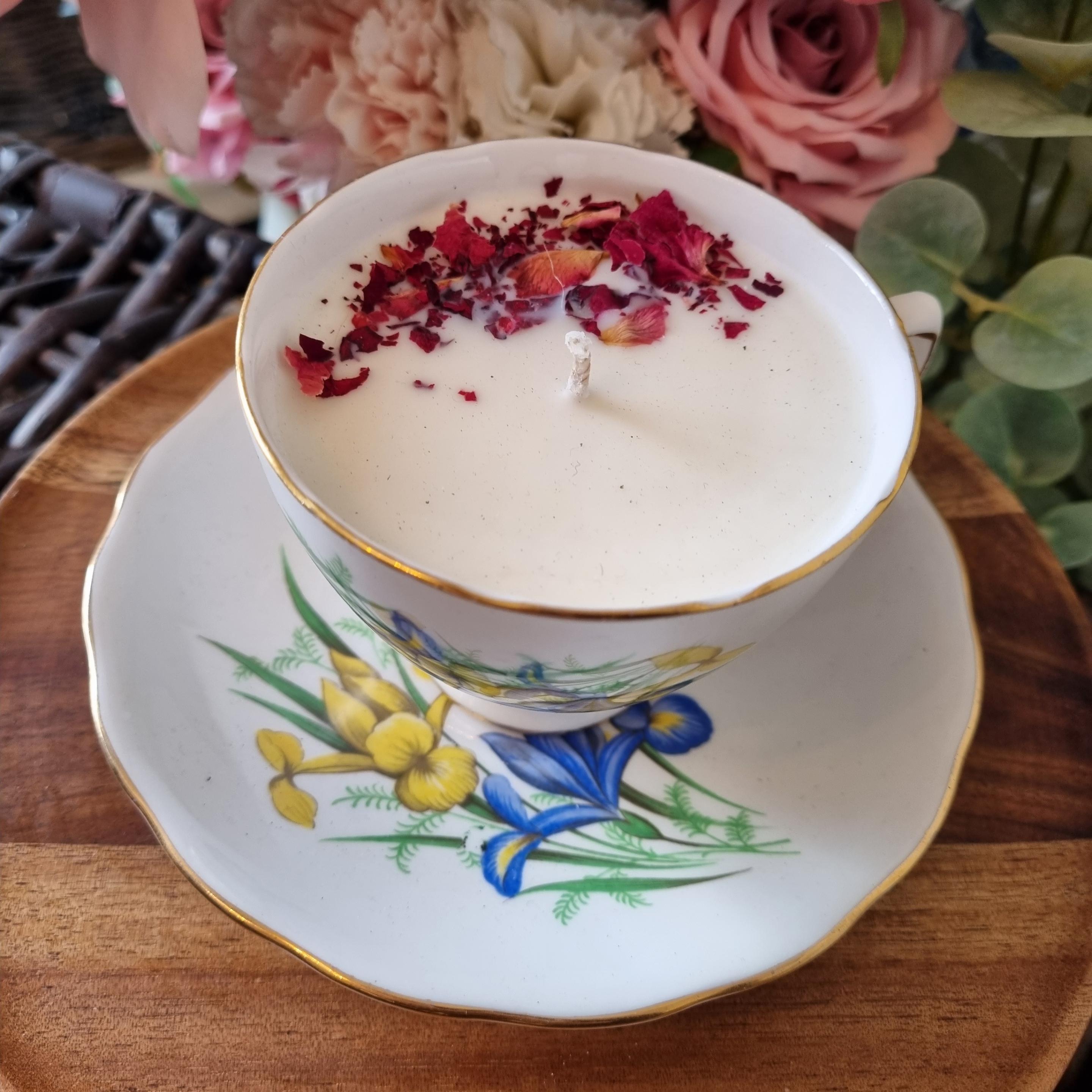 Baby Powder Teacup & Saucer Candle