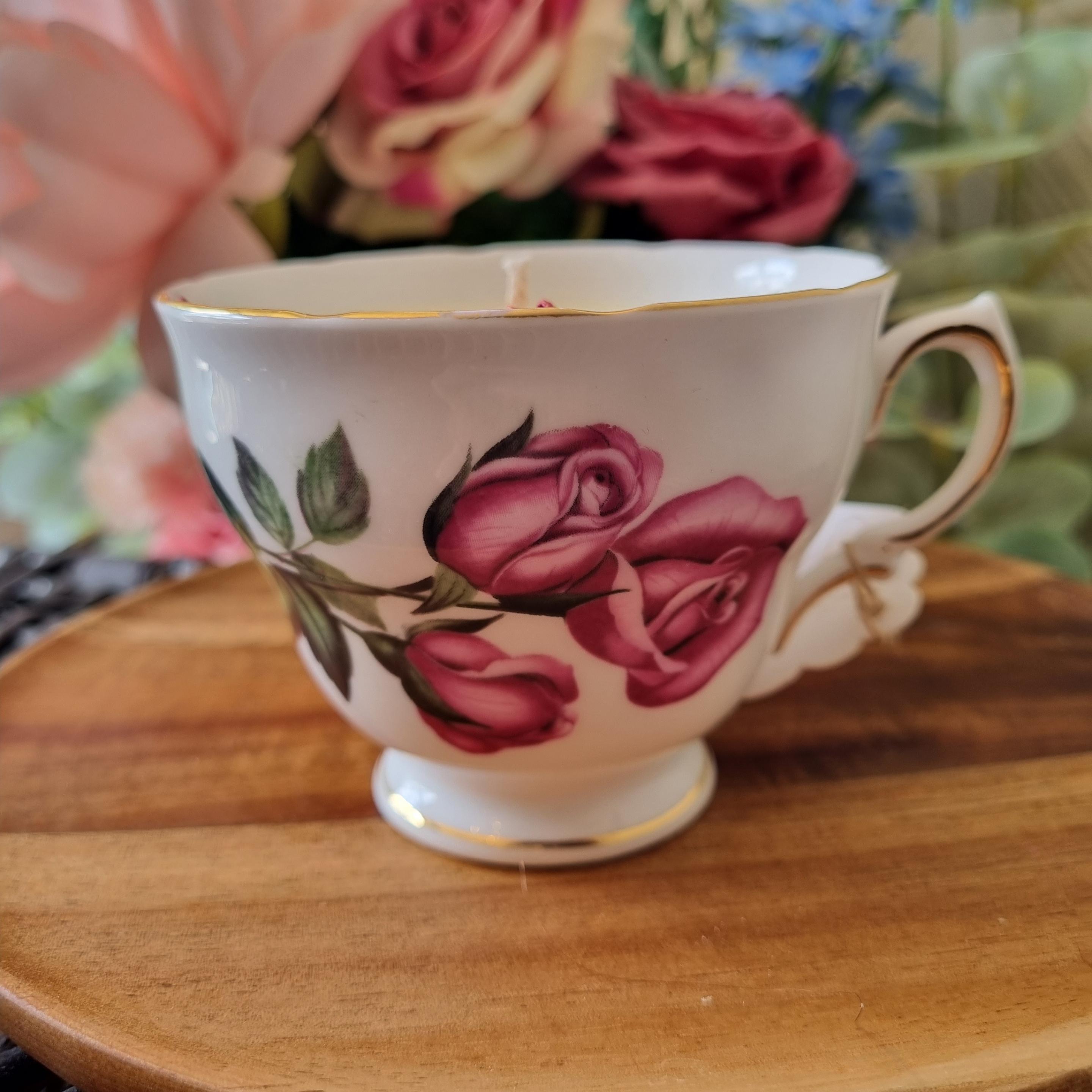 Raspberry & Vanilla Teacup Candle