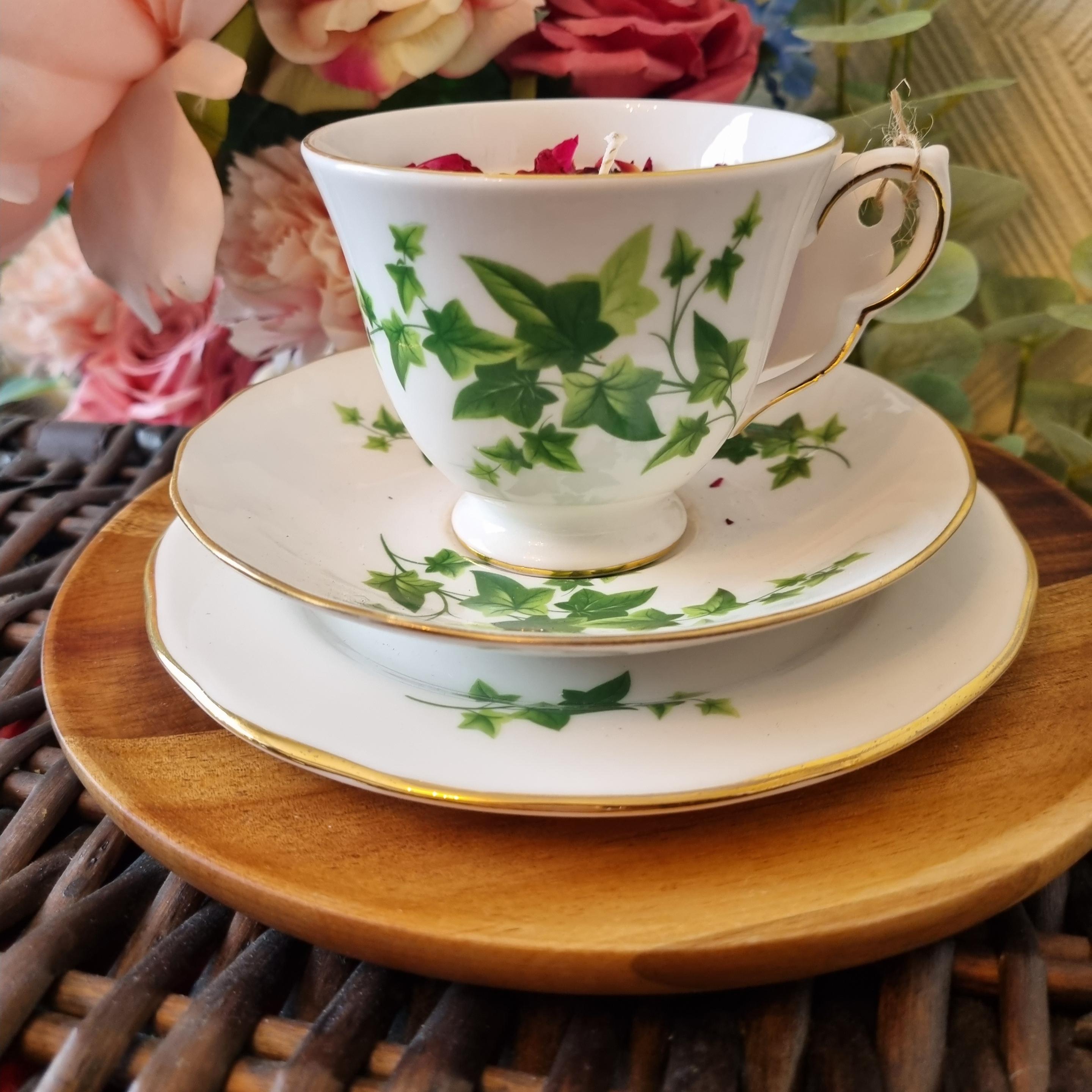 Raspberry & Vanilla Teacup and Saucer Candle