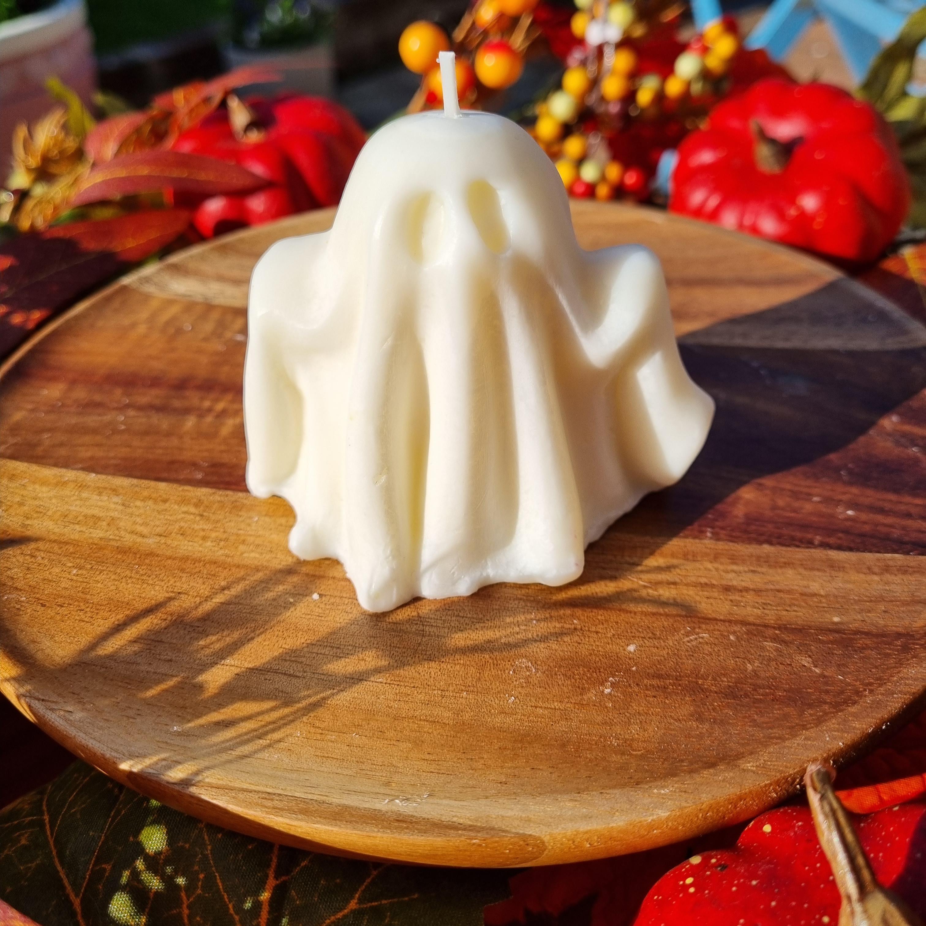 Sweet Pumpkin Ghost Candle