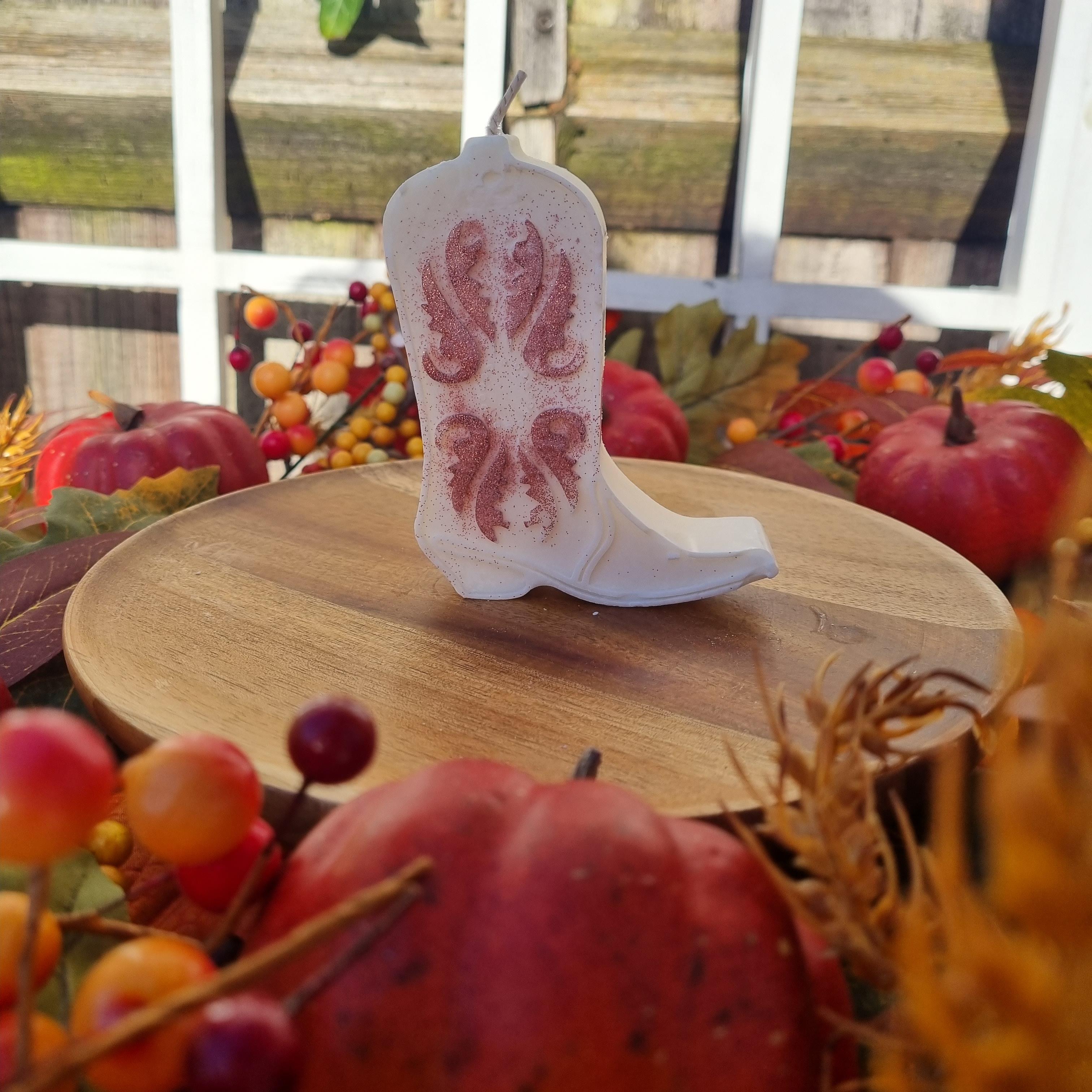 Cowboy Boot Candle