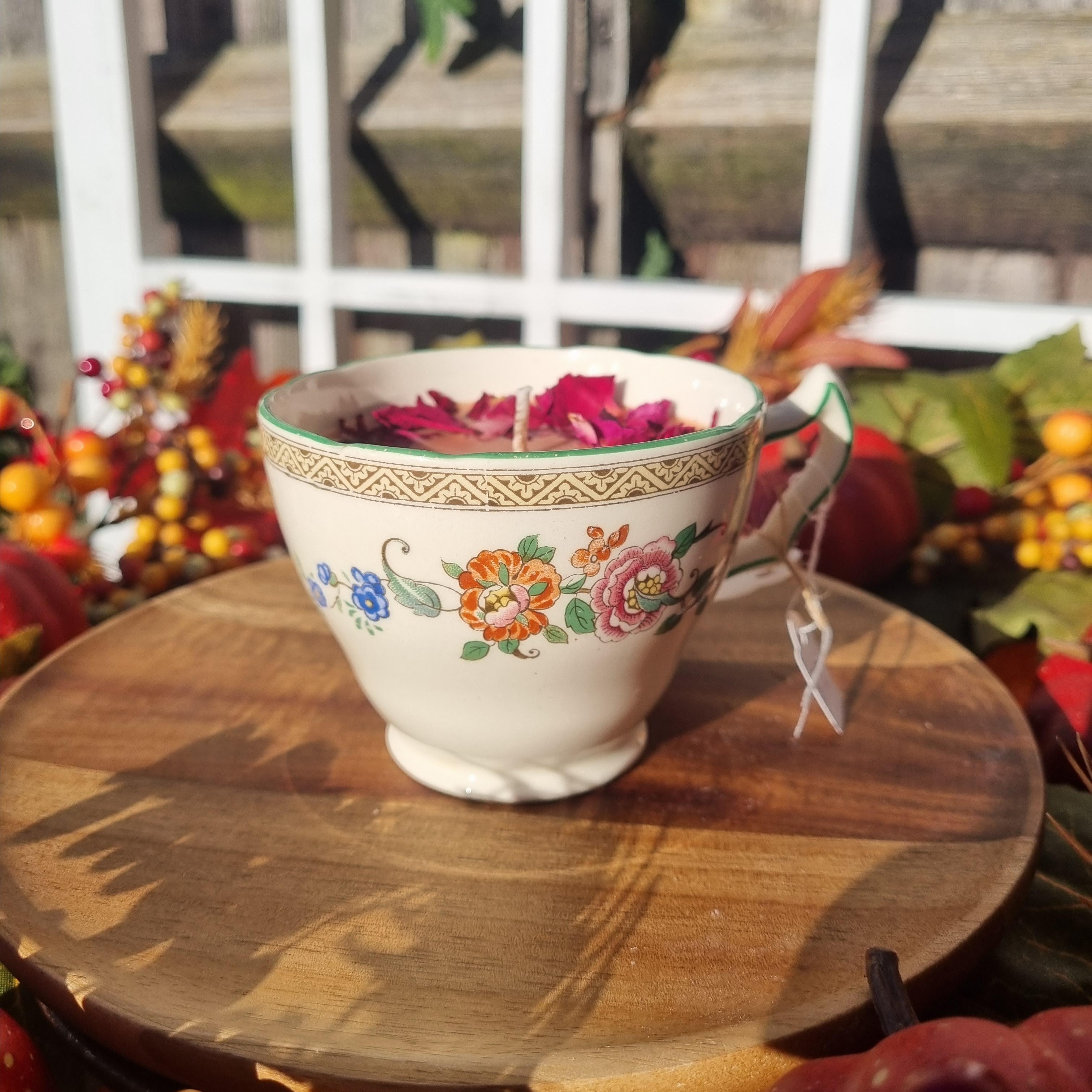 Pumpkin Spice Latte Teacup Candle